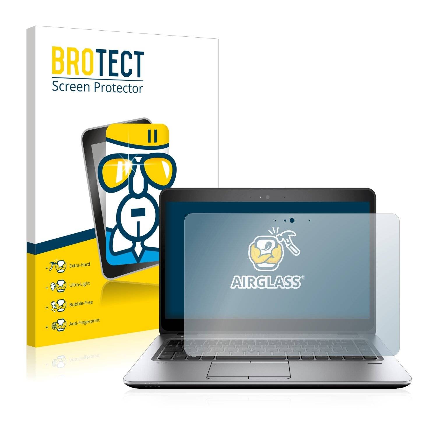 BROTECT AirGlass Schutzglas Folie für HP EliteBook 745