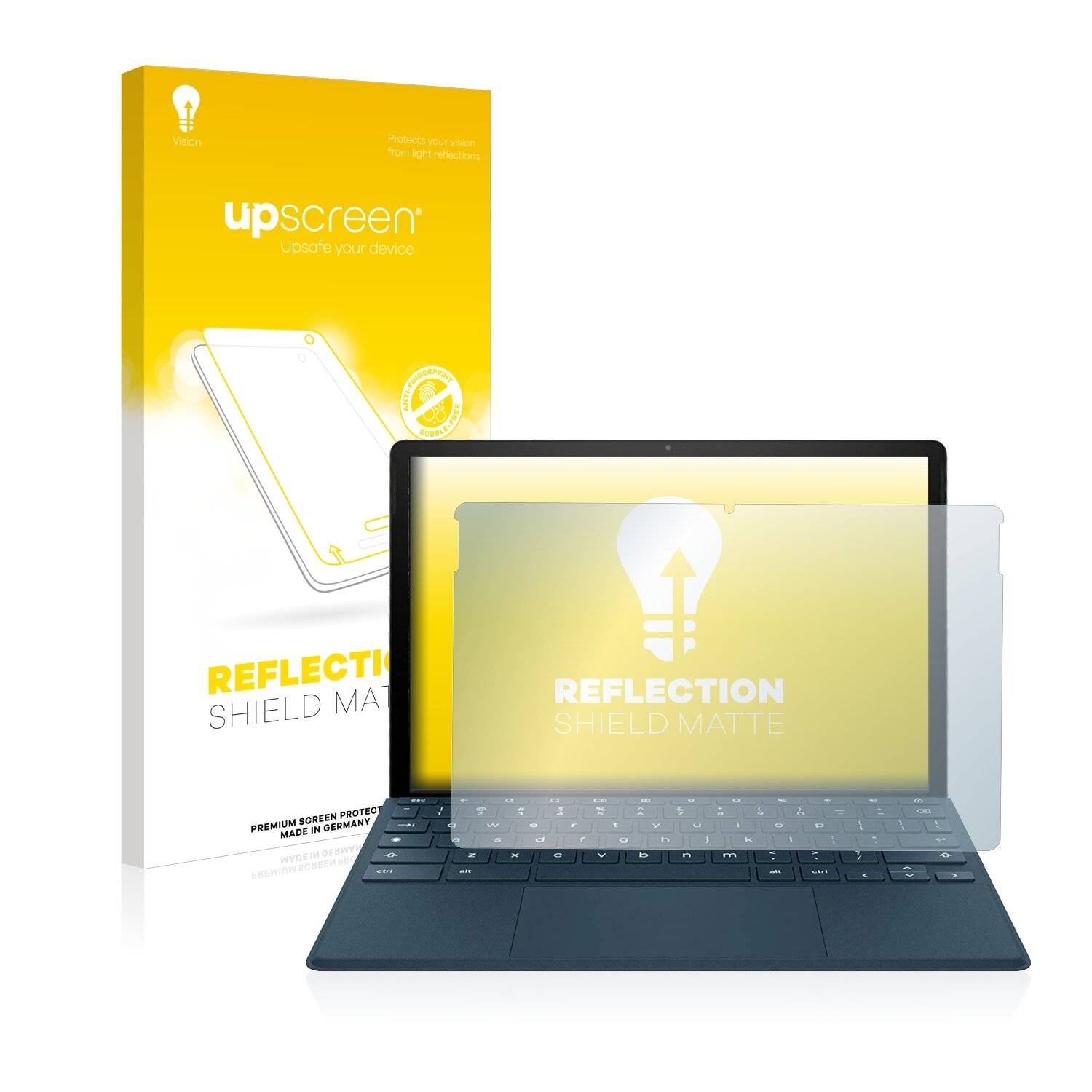 upscreen Reflection Shield Matte Premium Displayschutzfolie für HP Chromebook x2