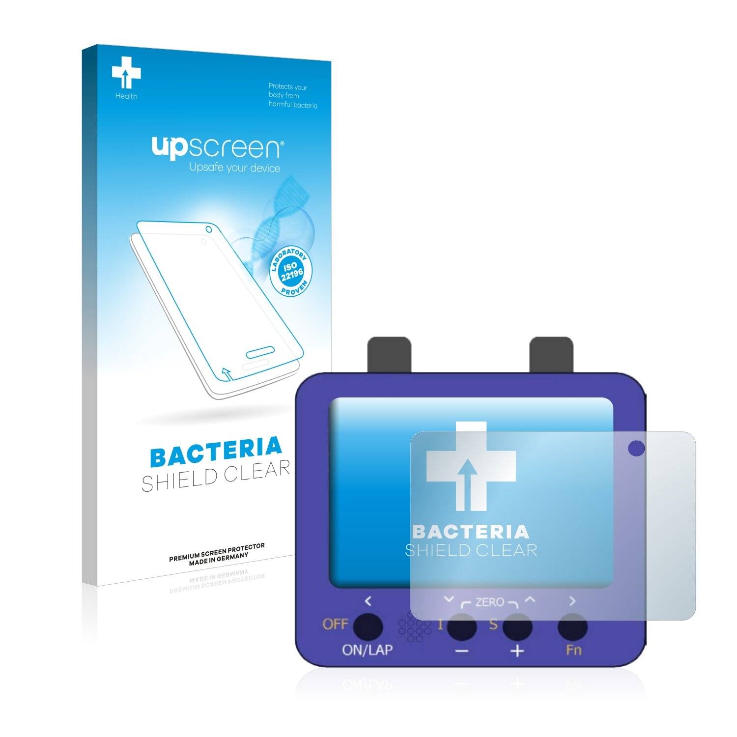 upscreen Bacteria Shield Clear Premium Antibakterielle Displayschutzfolie für DigiTool