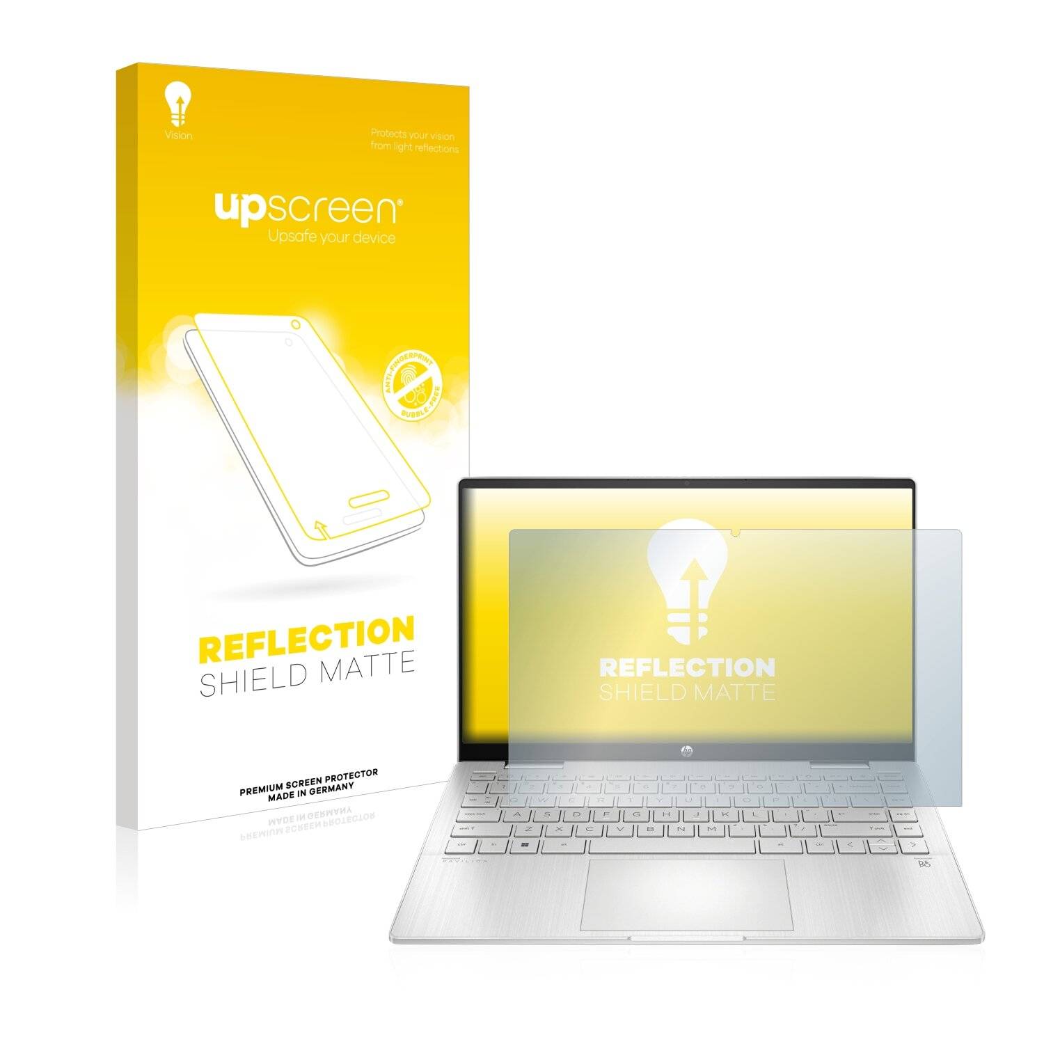 upscreen Reflection Shield Matte Premium Displayschutzfolie für HP Pavilion x360