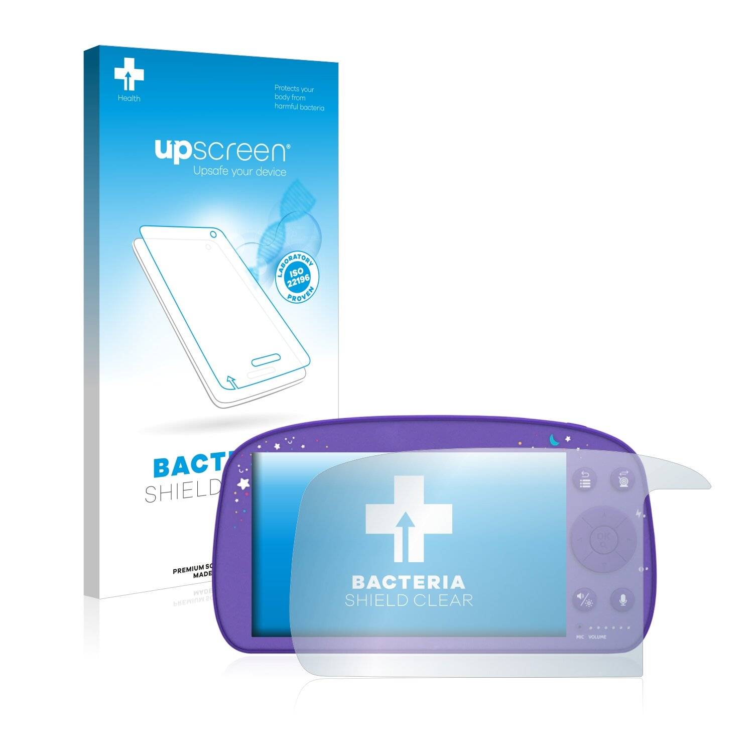 upscreen Bacteria Shield Clear Premium Antibakterielle Displayschutzfolie für SoyMomo Baby