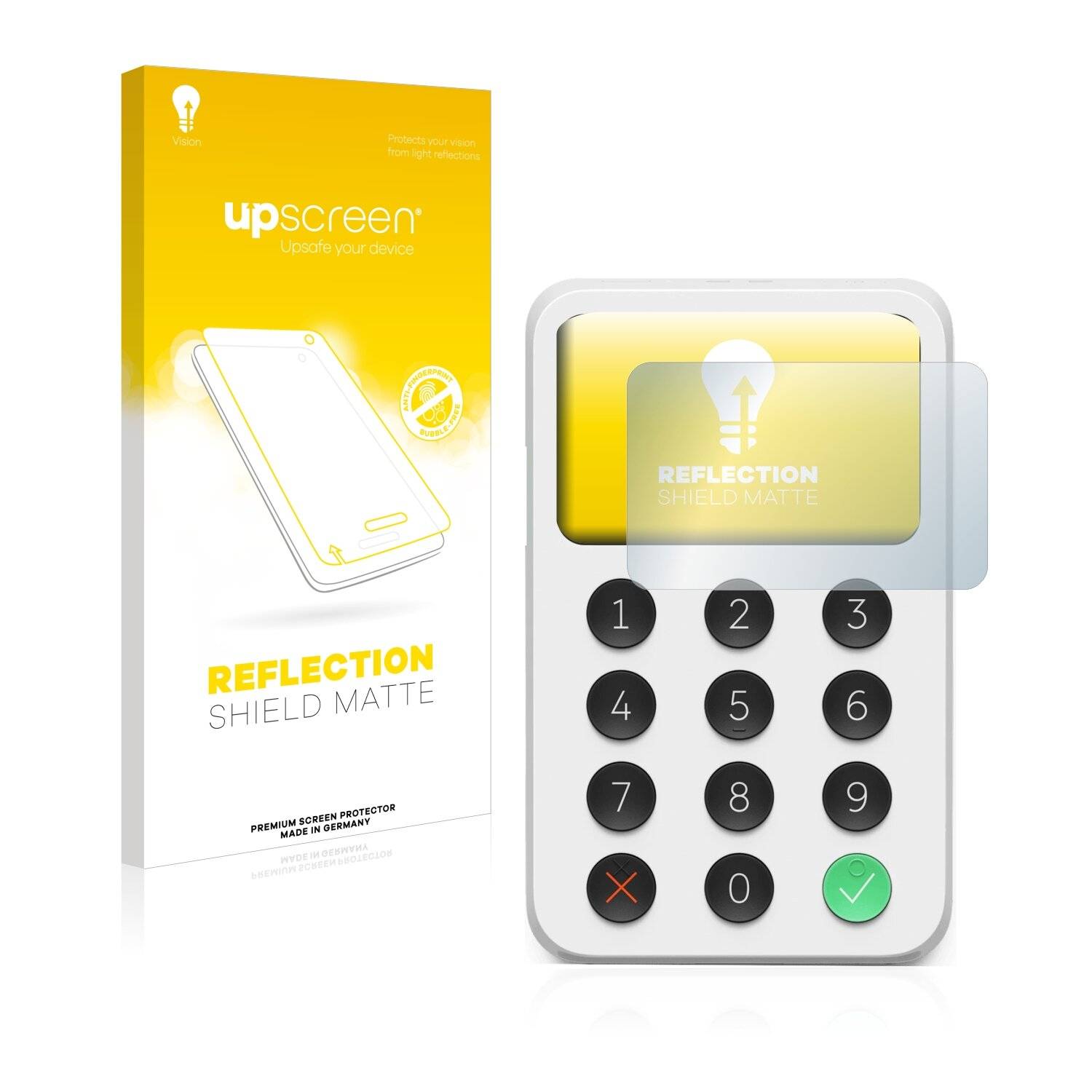 upscreen Reflection Shield Matte Premium Displayschutzfolie für Zettle Reader