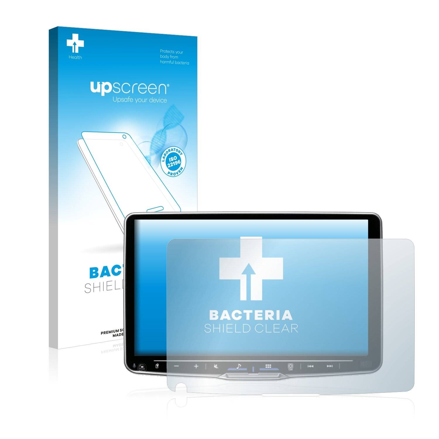 upscreen Bacteria Shield Clear Premium Antibakterielle Displayschutzfolie für Alpine