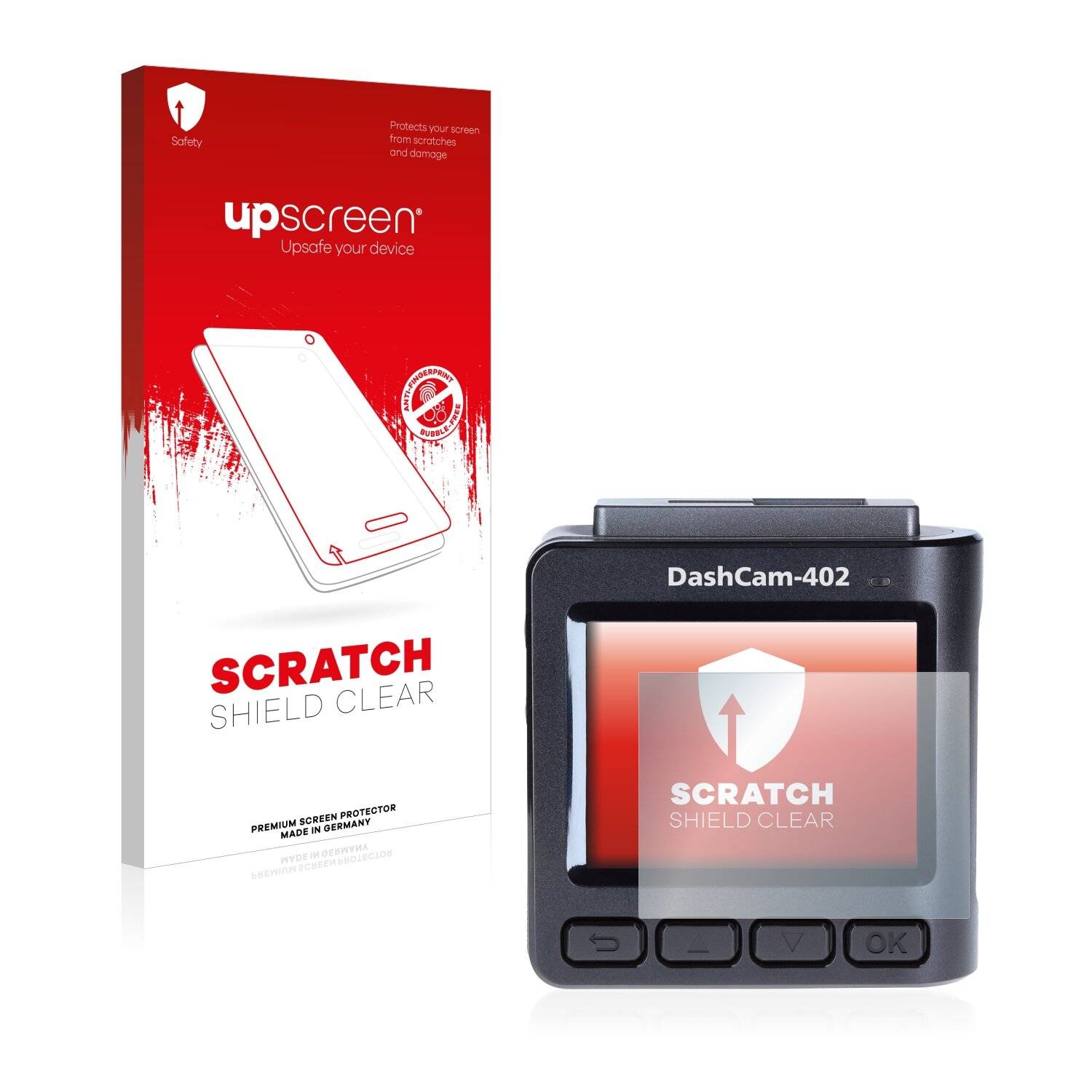 upscreen Scratch Shield Clear Premium Displayschutzfolie für Rollei Dashcam
