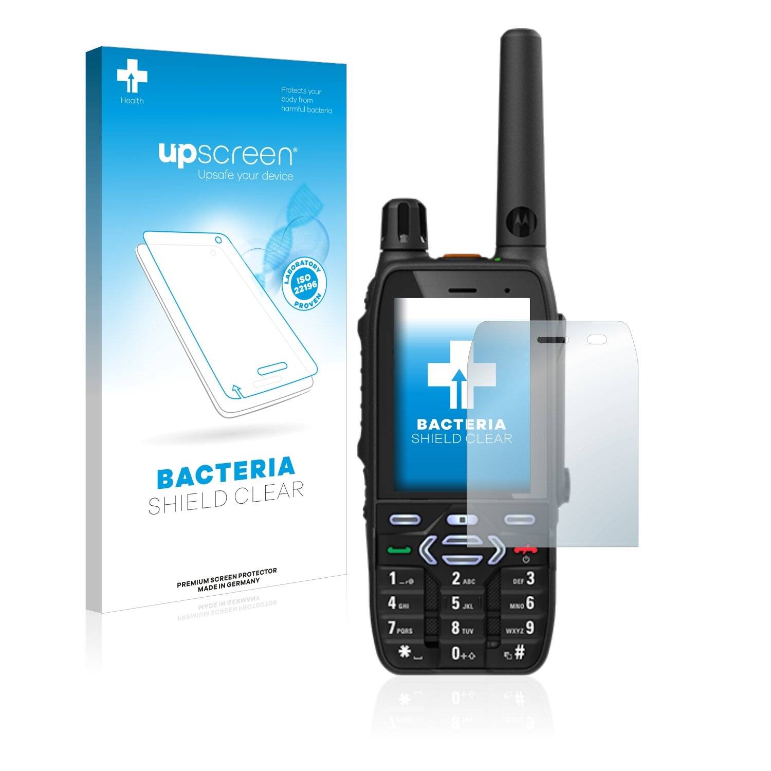 upscreen Bacteria Shield Clear Premium Antibakterielle Displayschutzfolie für Motorola