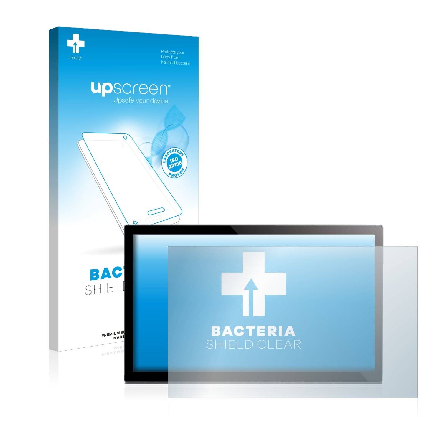 upscreen Bacteria Shield Clear Premium Antibakterielle Displayschutzfolie für Advantech