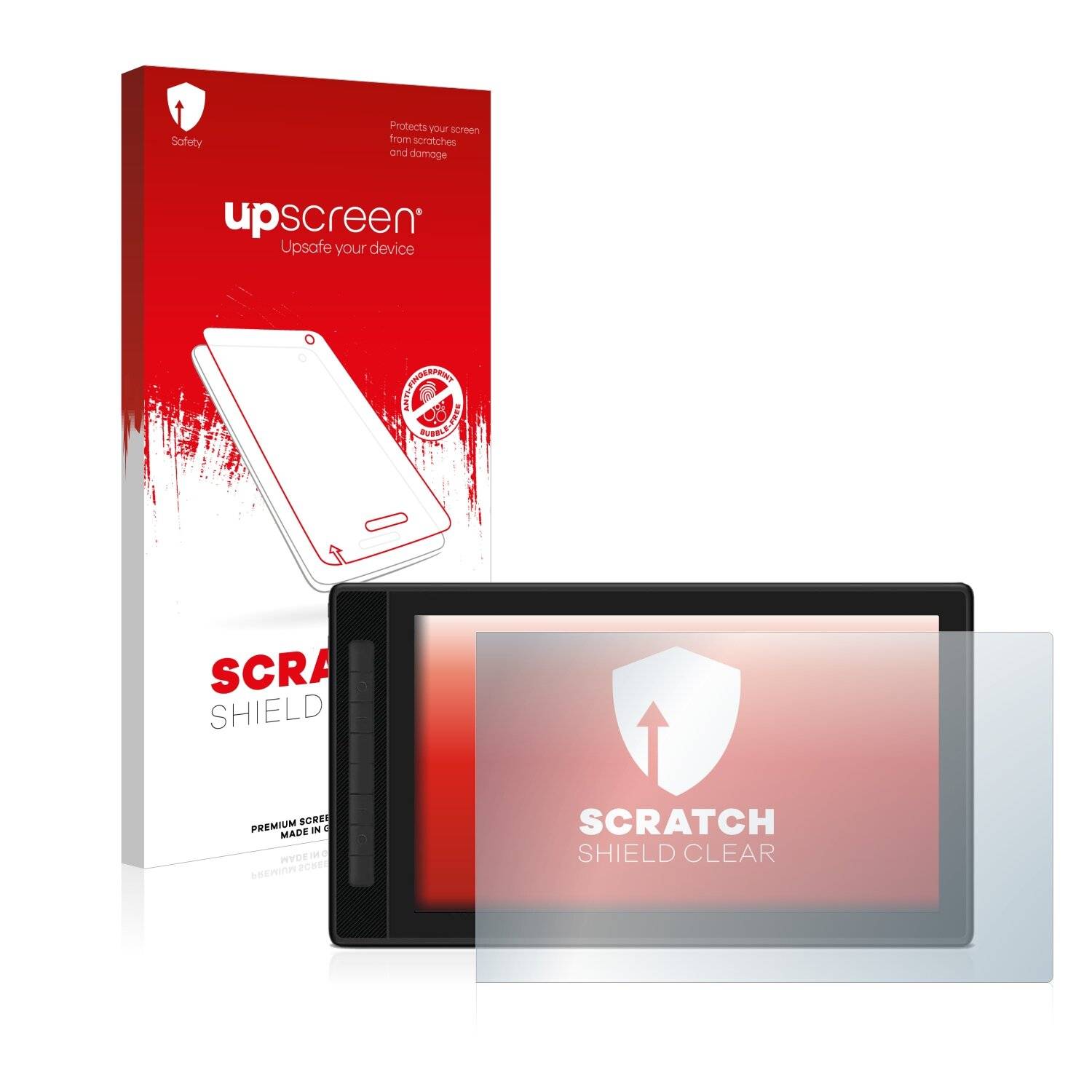 upscreen Schutzfolie für Huion Kamvas Pro 16 (2.5K) Kratzschutz Anti-Fingerprint Klar