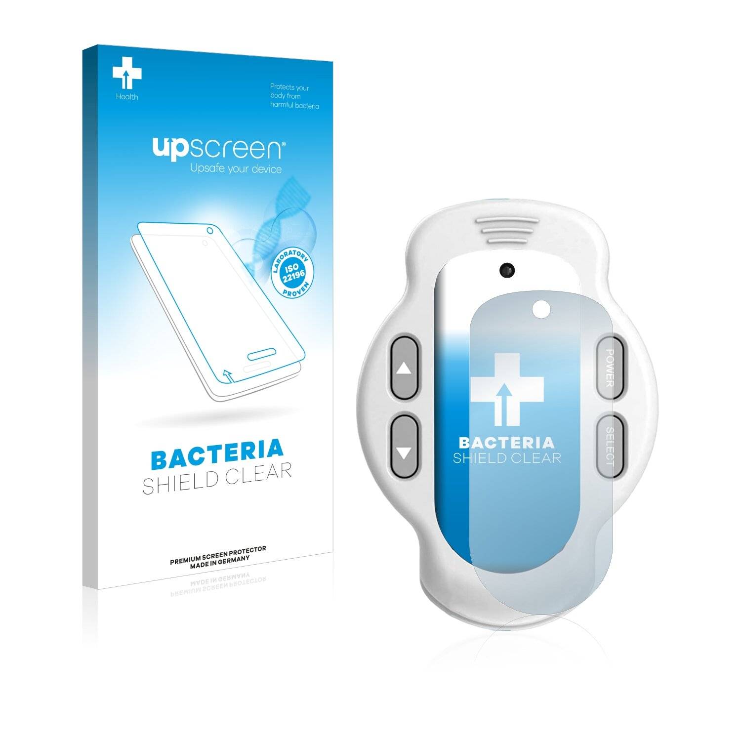 upscreen Bacteria Shield Clear Premium Antibakterielle Displayschutzfolie für KLIQ MicroNome