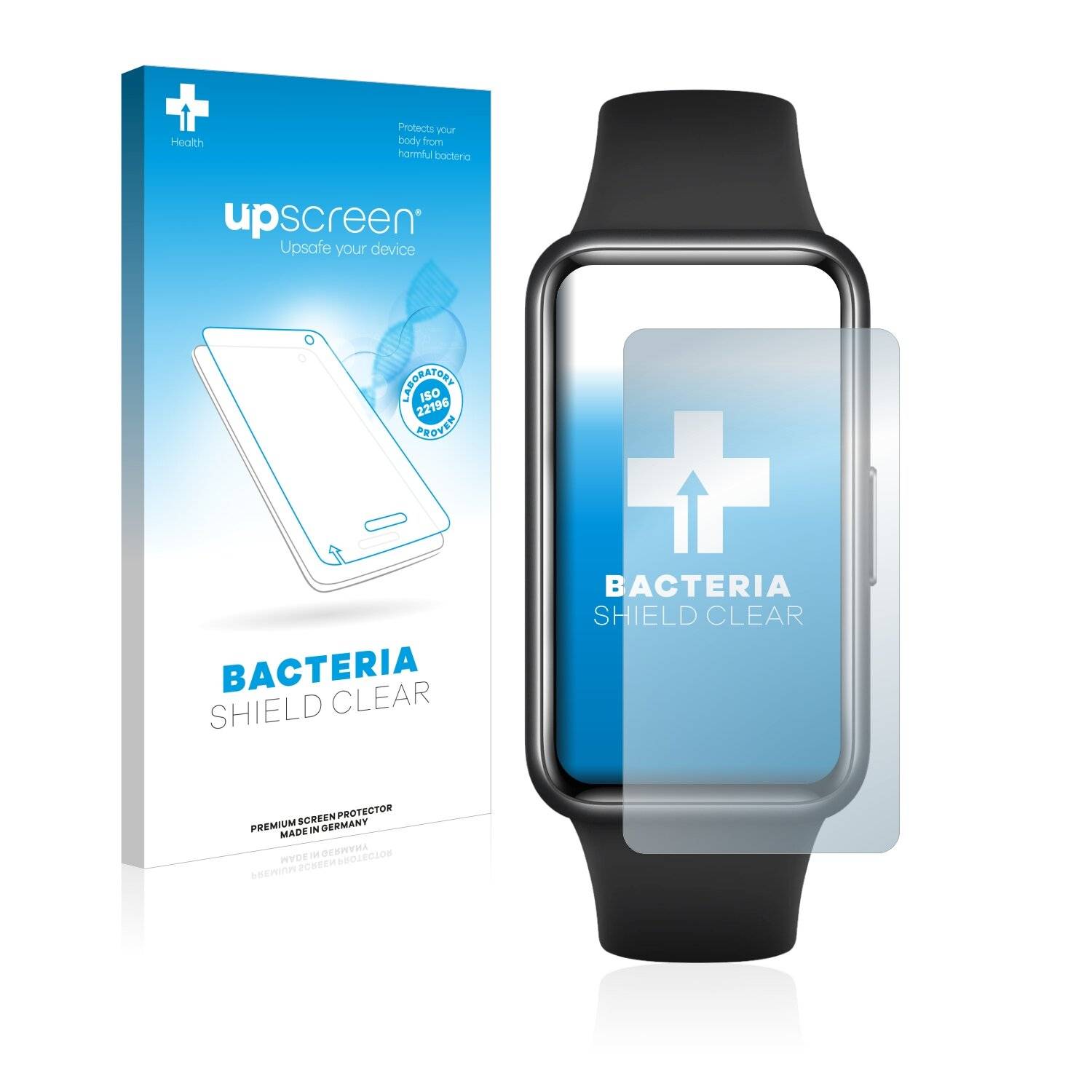 upscreen Bacteria Shield Clear Premium Antibakterielle Displayschutzfolie für Huawei Band