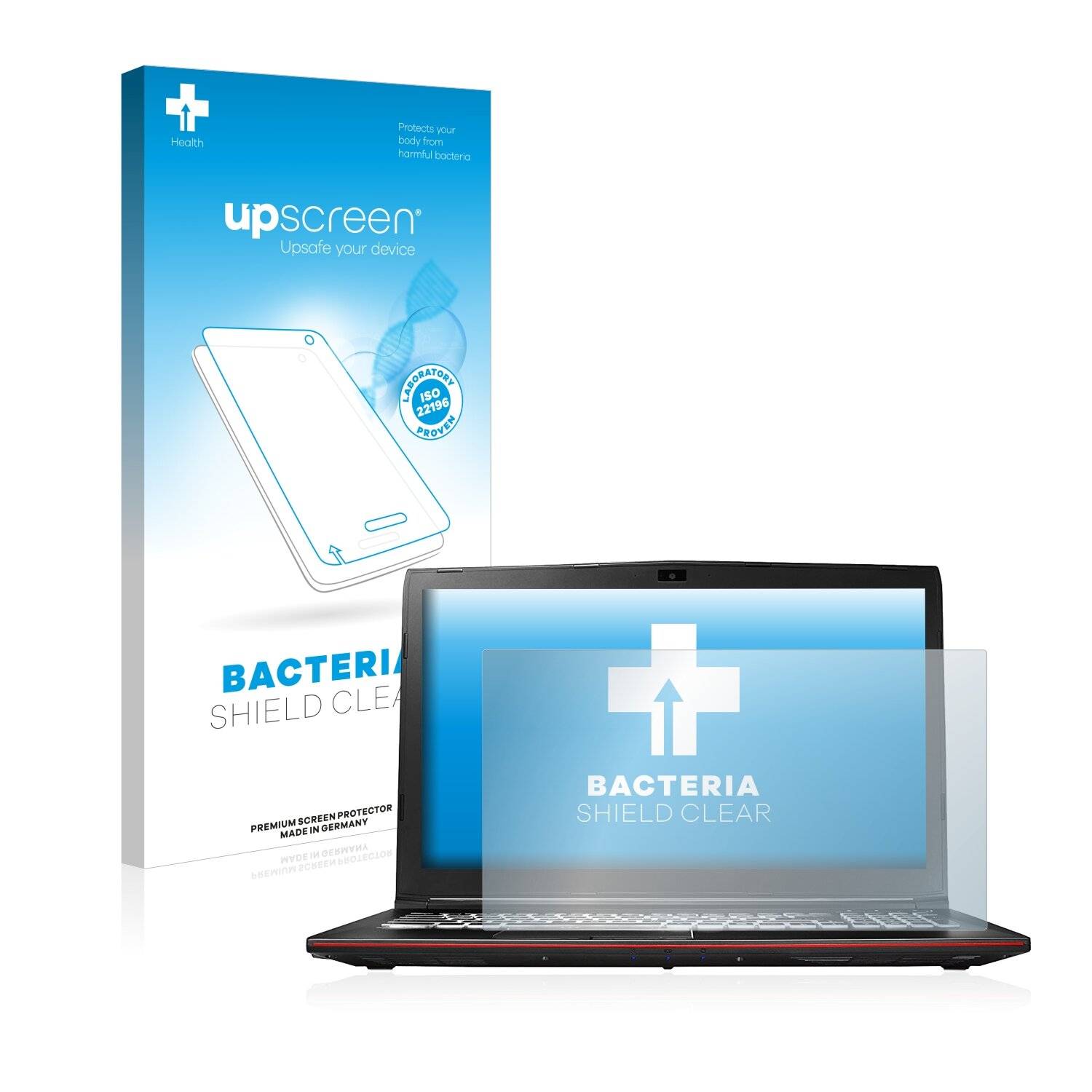 upscreen Bacteria Shield Clear Premium Antibakterielle Displayschutzfolie für MSI GP62M