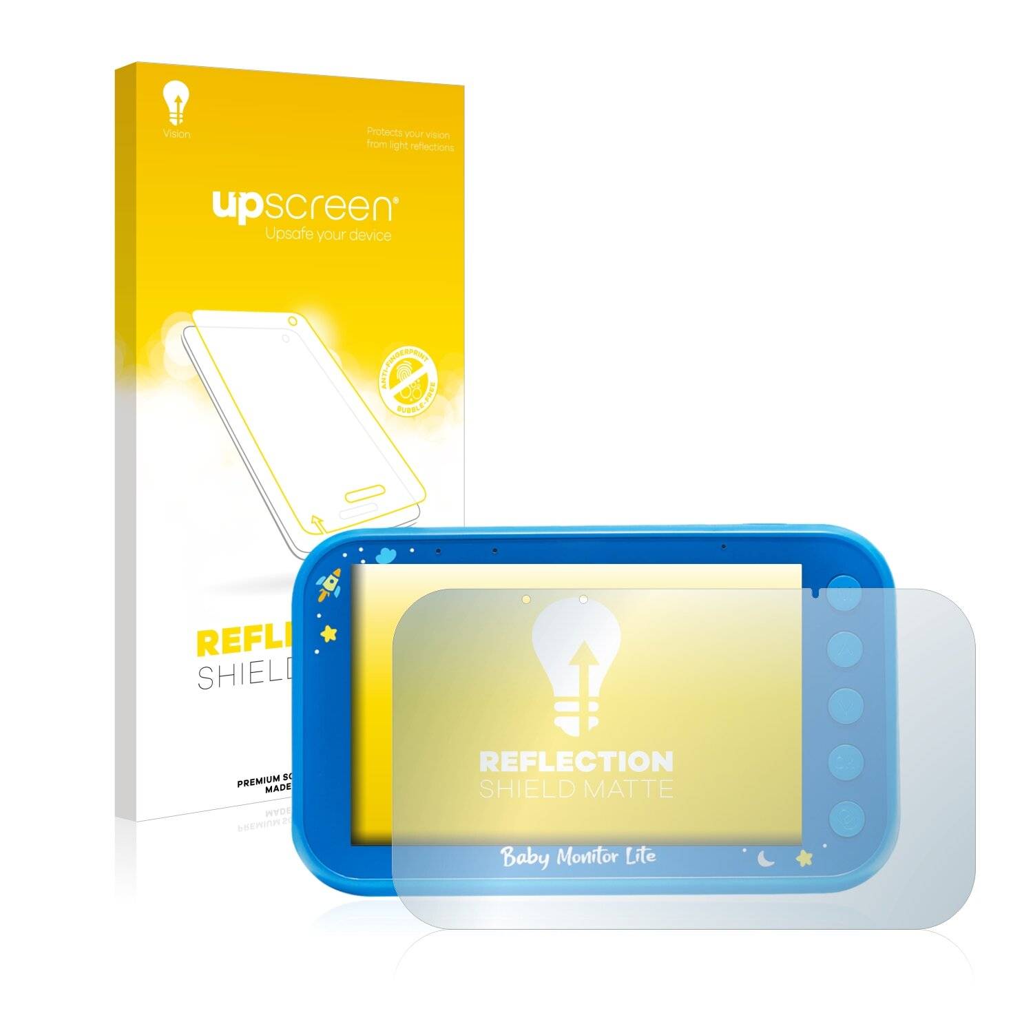 upscreen Reflection Shield Matte Premium Displayschutzfolie für SoyMomo Baby Monitor