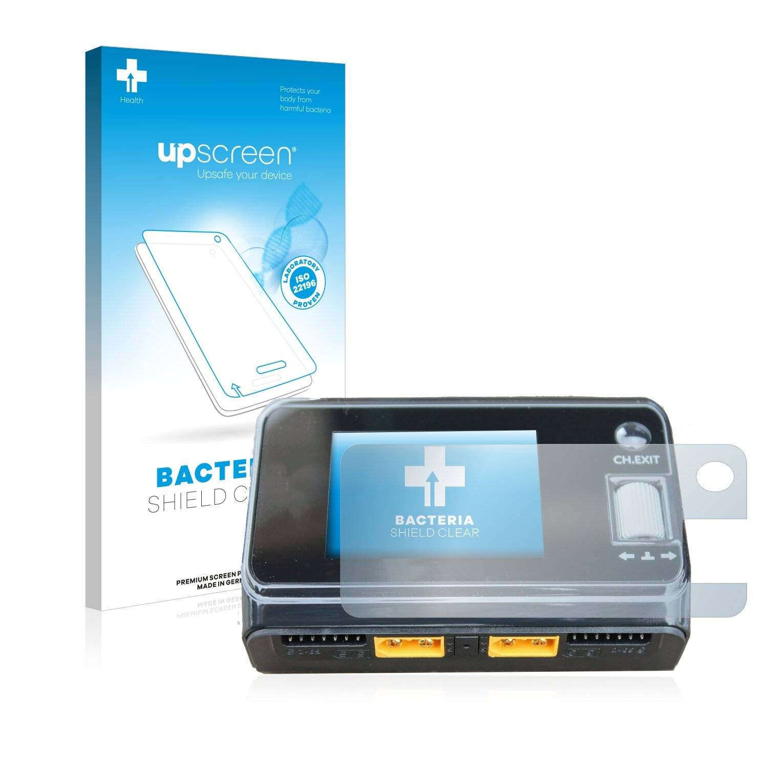 upscreen Bacteria Shield Clear Premium Antibakterielle Displayschutzfolie für ToolkitRC M6D