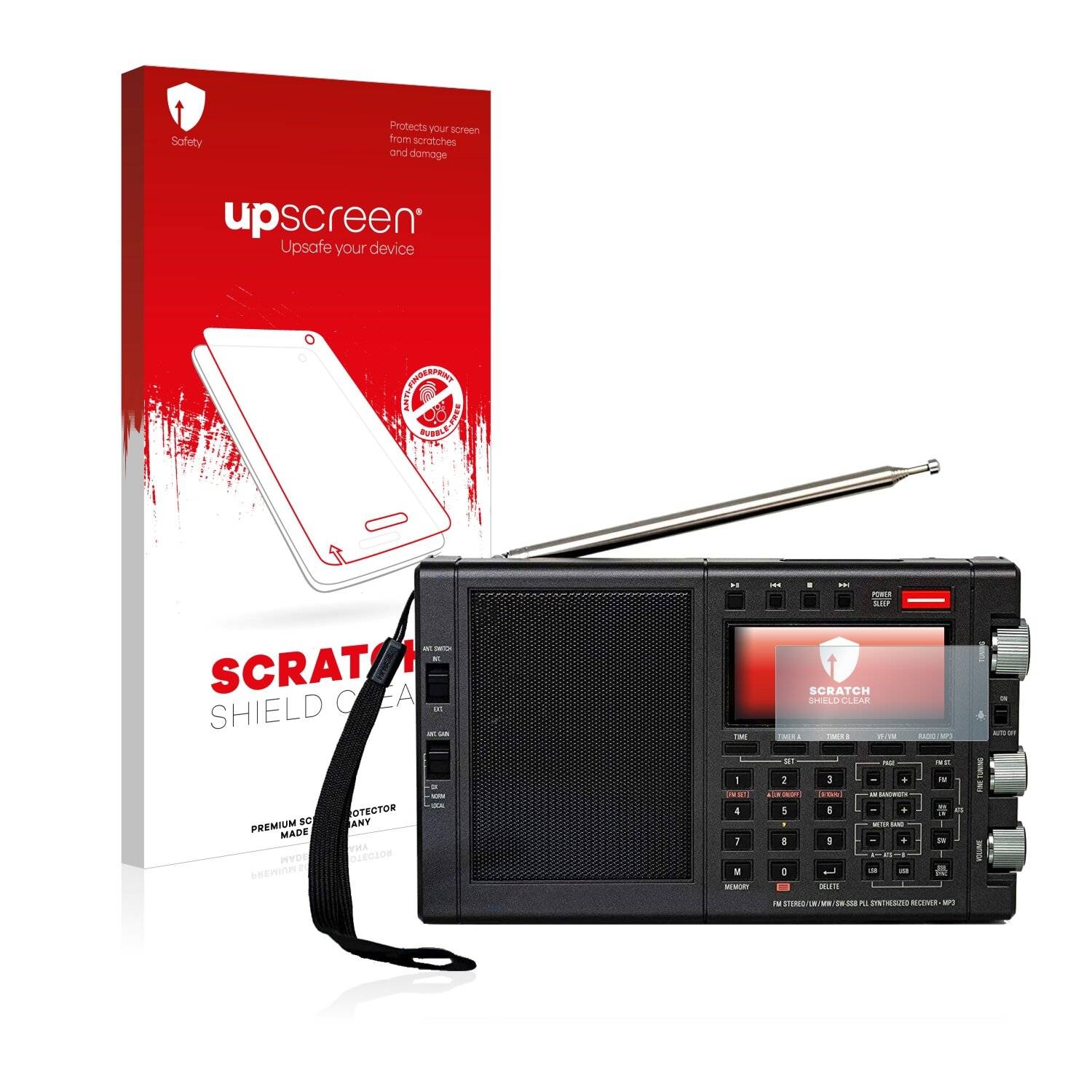 upscreen Scratch Shield Clear Premium Displayschutzfolie für Tecsun