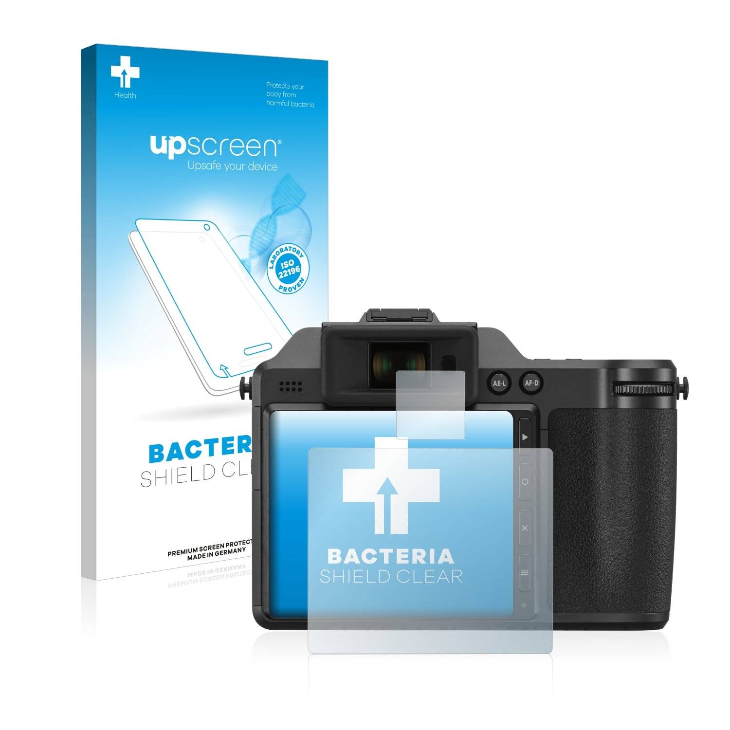 upscreen Bacteria Shield Clear Premium Antibakterielle Displayschutzfolie für Hasselblad X2D