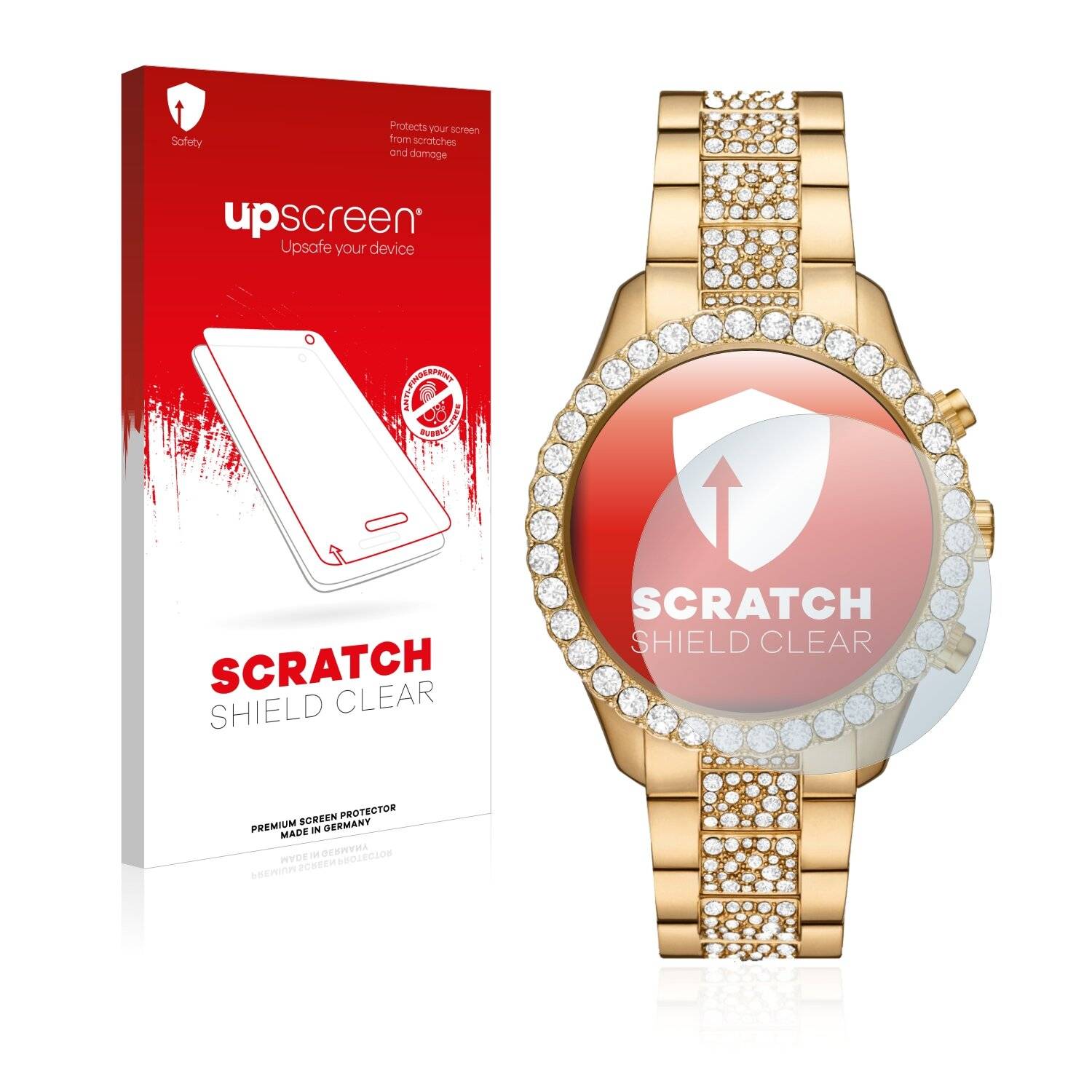 upscreen Scratch Shield Clear Premium Displayschutzfolie für Michael Kors Layton MK
