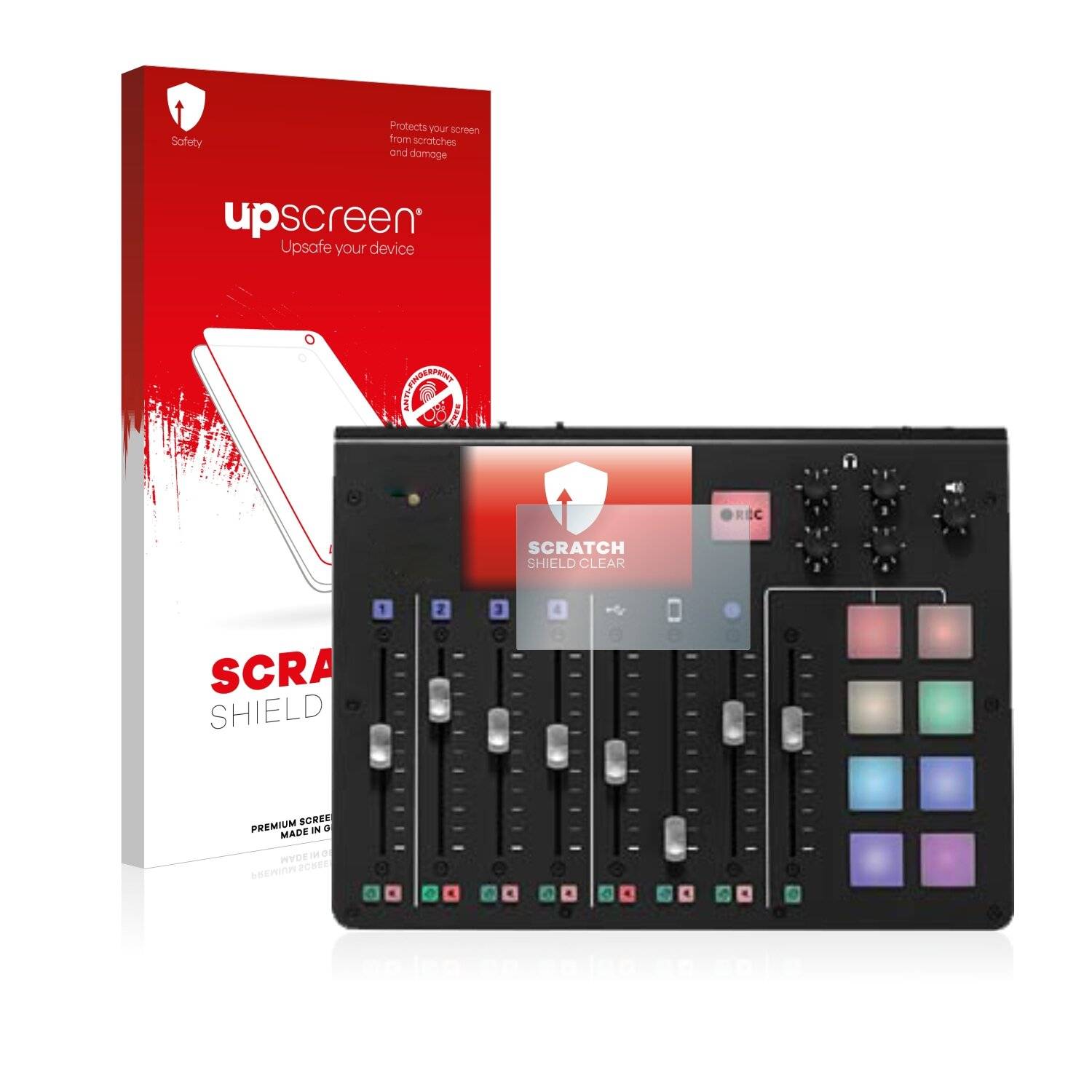 upscreen Scratch Shield Clear Premium Displayschutzfolie für Rodecaster Pro