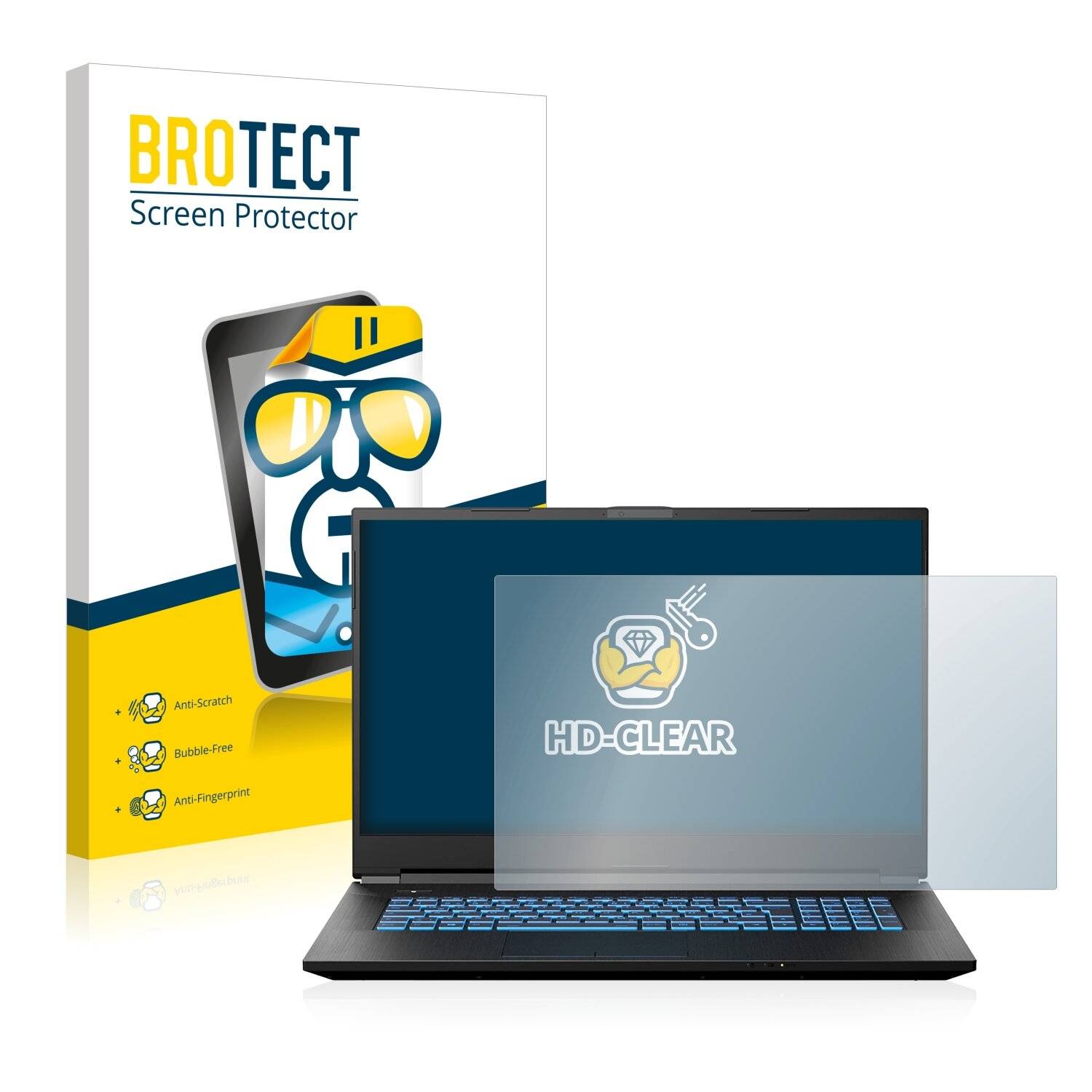 BROTECT HD-Clear Displayschutzfolie für Medion Erazer Defender