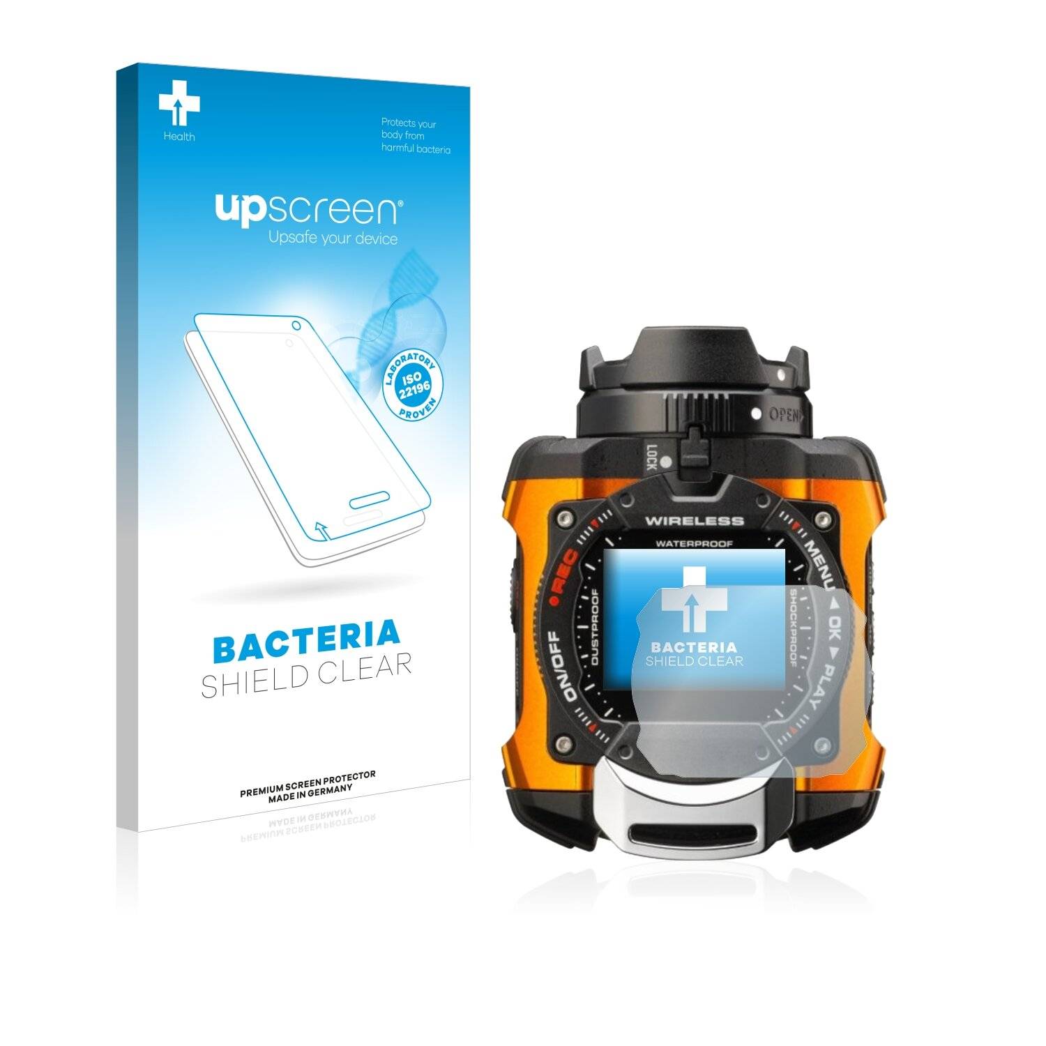 upscreen Bacteria Shield Clear Premium Antibakterielle Displayschutzfolie für Ricoh