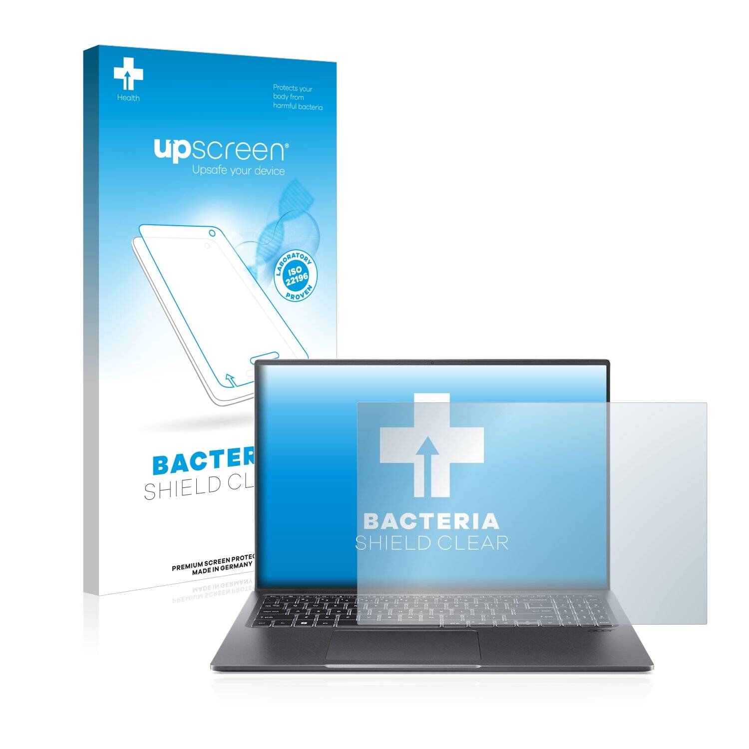 upscreen Bacteria Shield Clear Premium Antibakterielle Displayschutzfolie für Acer Swift X