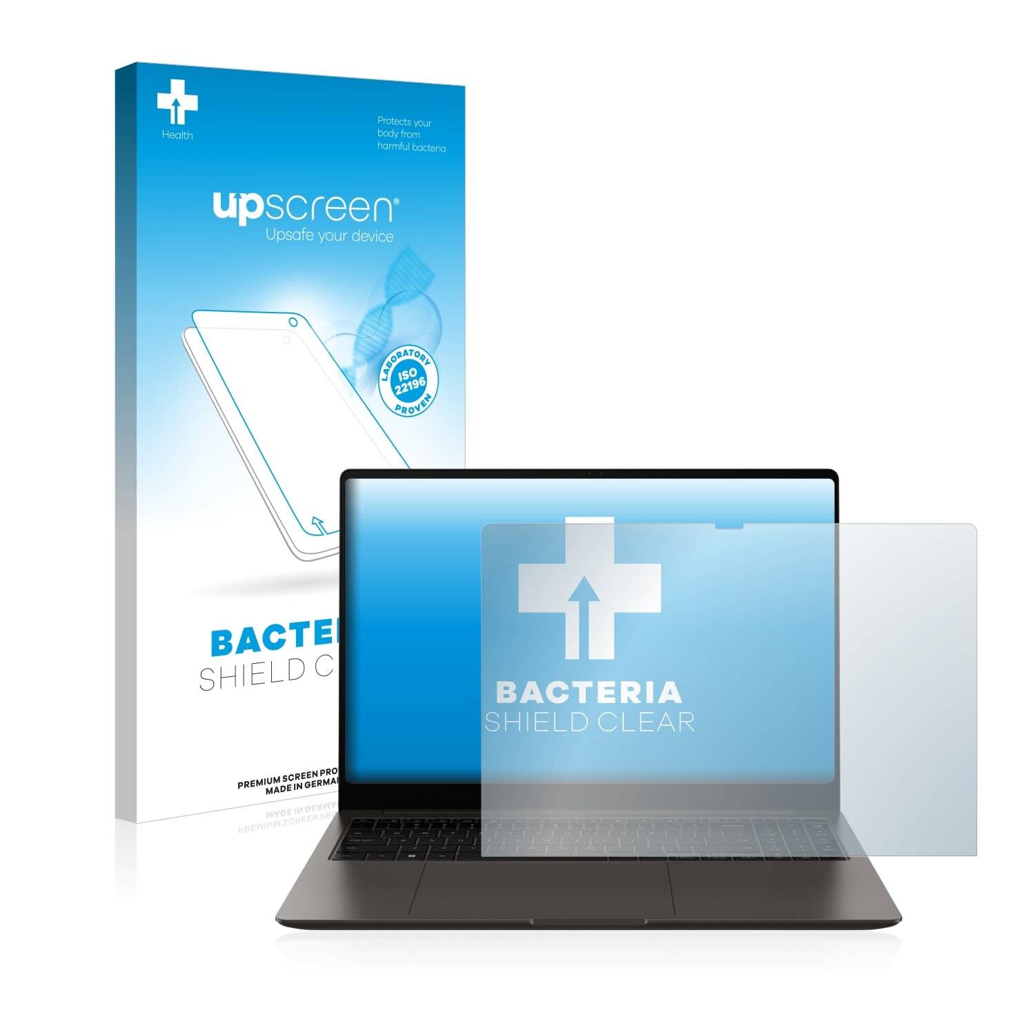 upscreen Bacteria Shield Clear Premium Antibakterielle Displayschutzfolie für Samsung Galaxy