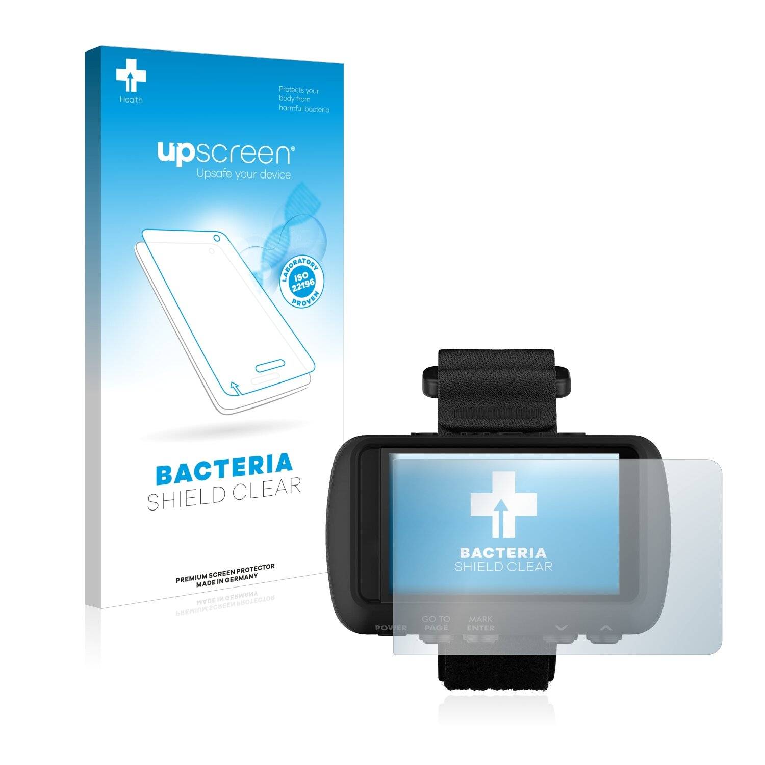upscreen Bacteria Shield Clear Premium Antibakterielle Displayschutzfolie für Garmin
