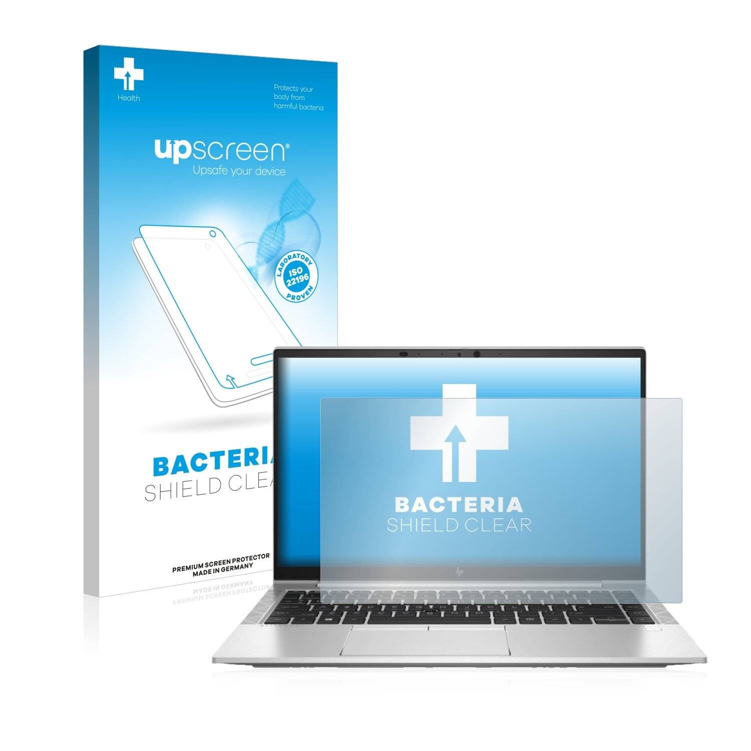 upscreen Bacteria Shield Clear Premium Antibakterielle Displayschutzfolie für HP EliteBook