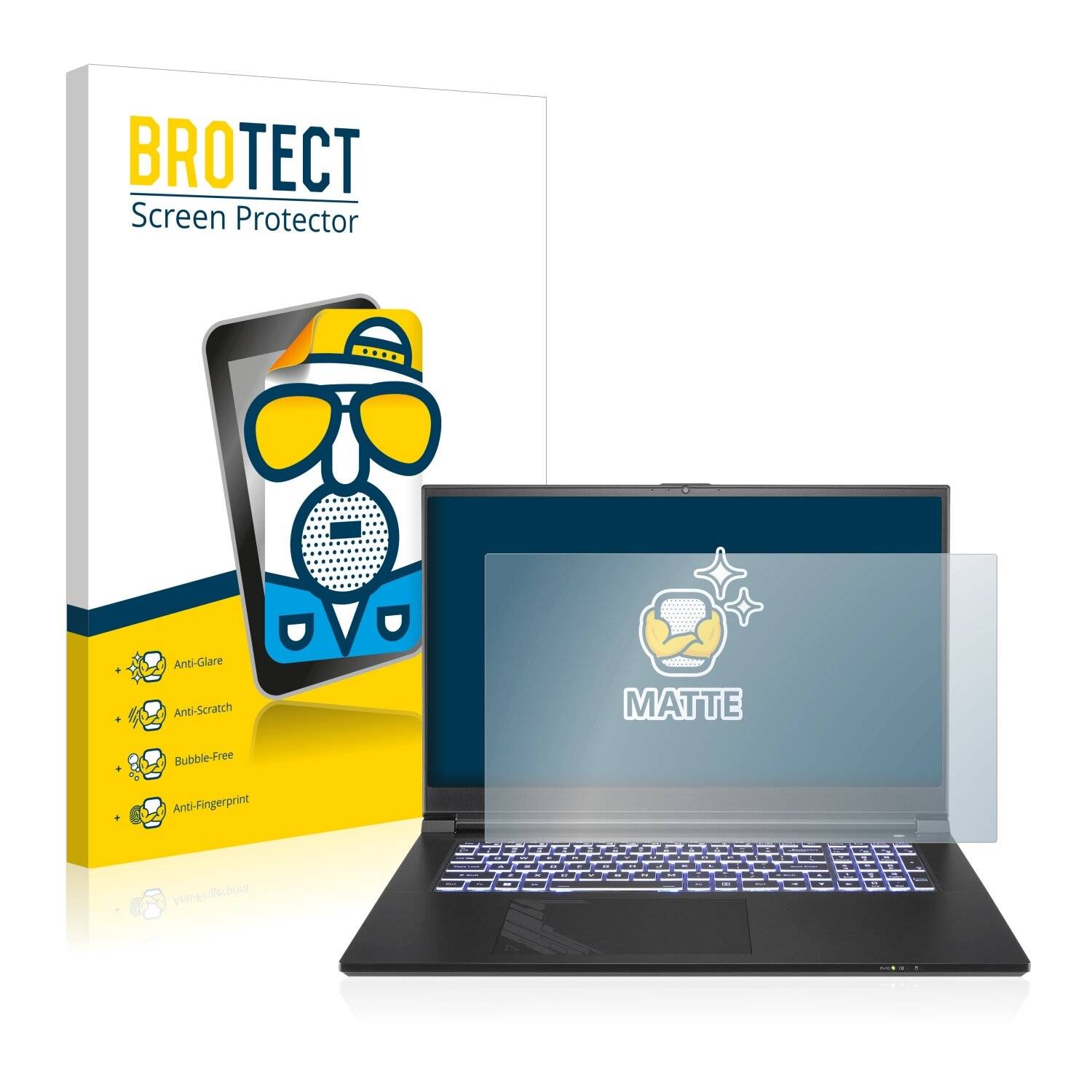 BROTECT Matte Displayschutzfolie für Gigabyte G7 KE - Entspiegelt,