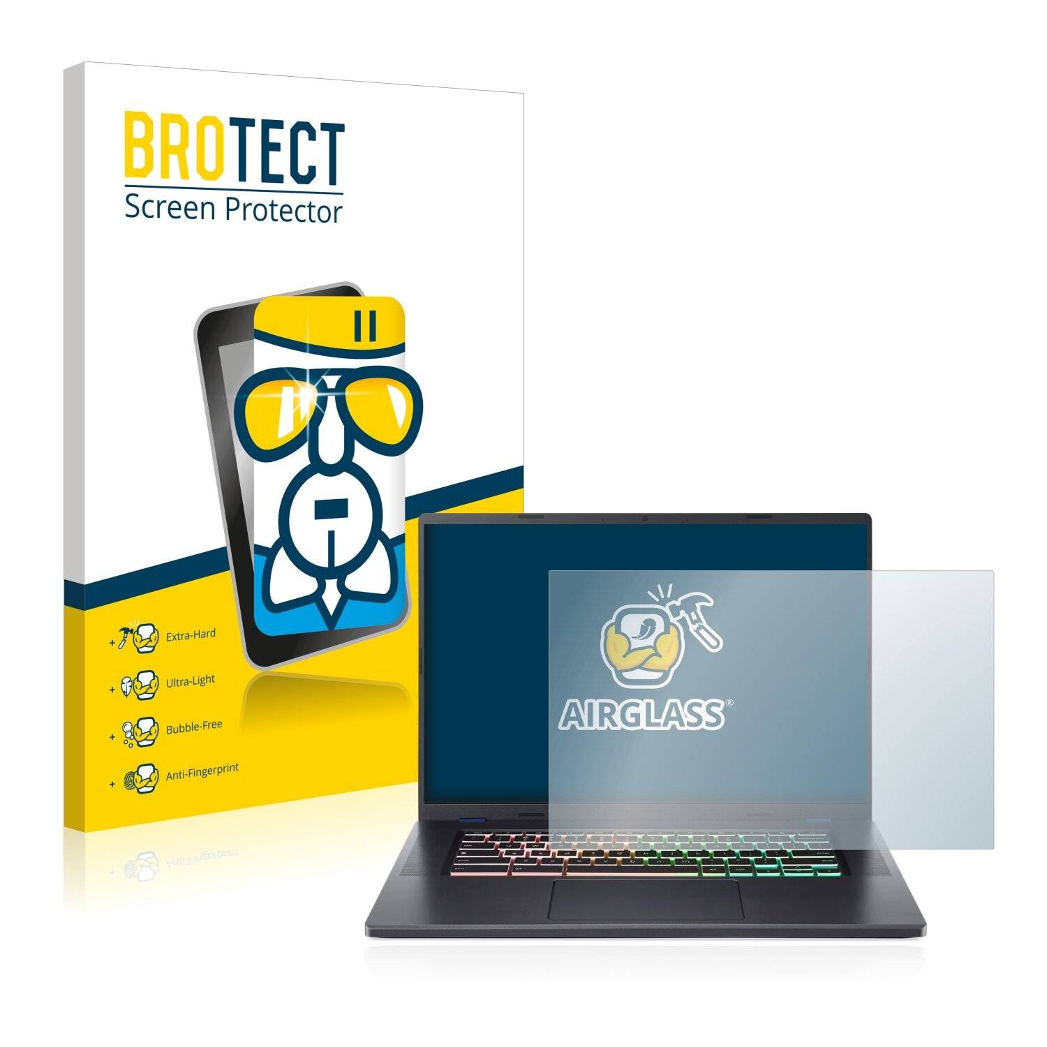 BROTECT AirGlass Schutzglas Folie für Acer Chromebook Gamer 516