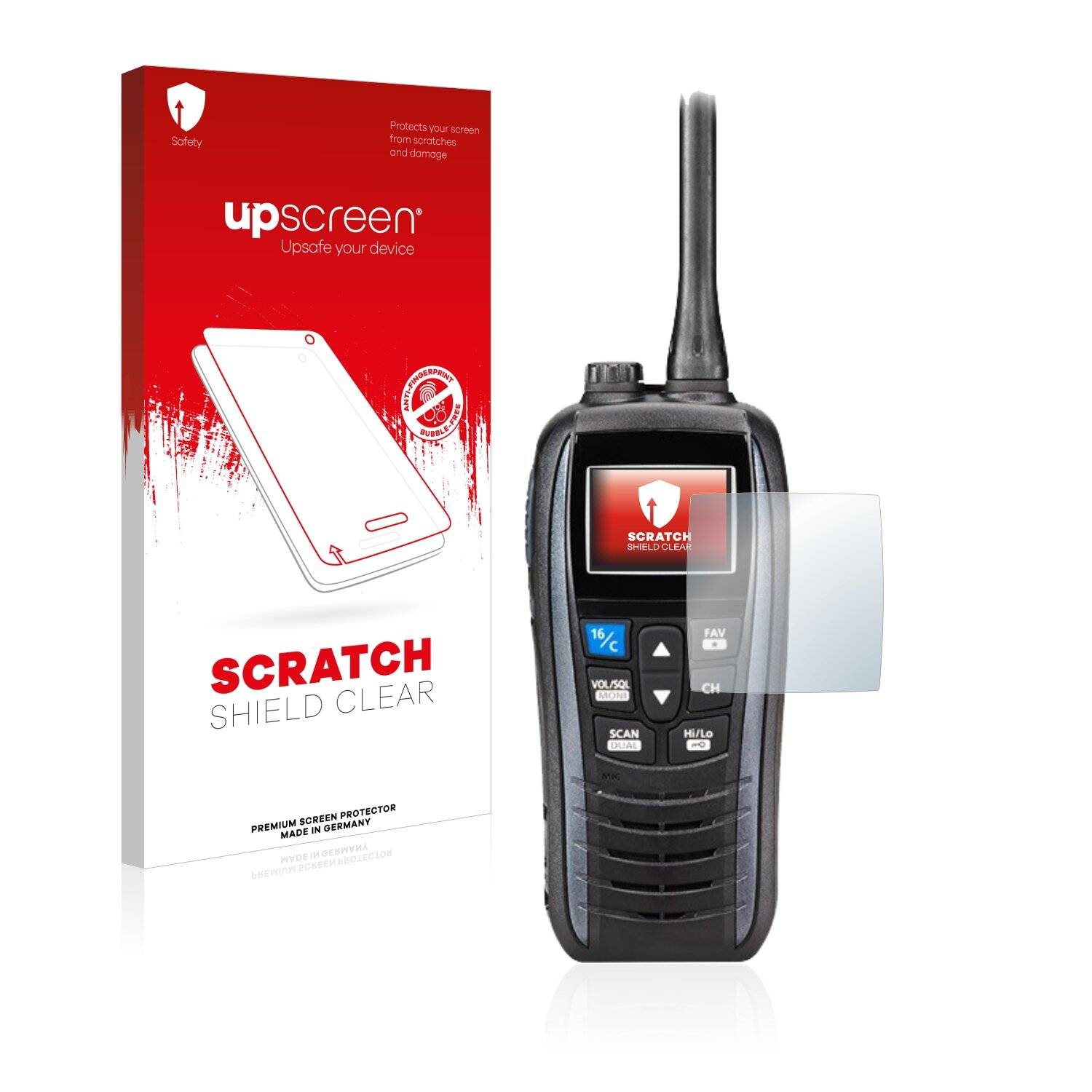 upscreen Scratch Shield Clear Premium Displayschutzfolie für Icom