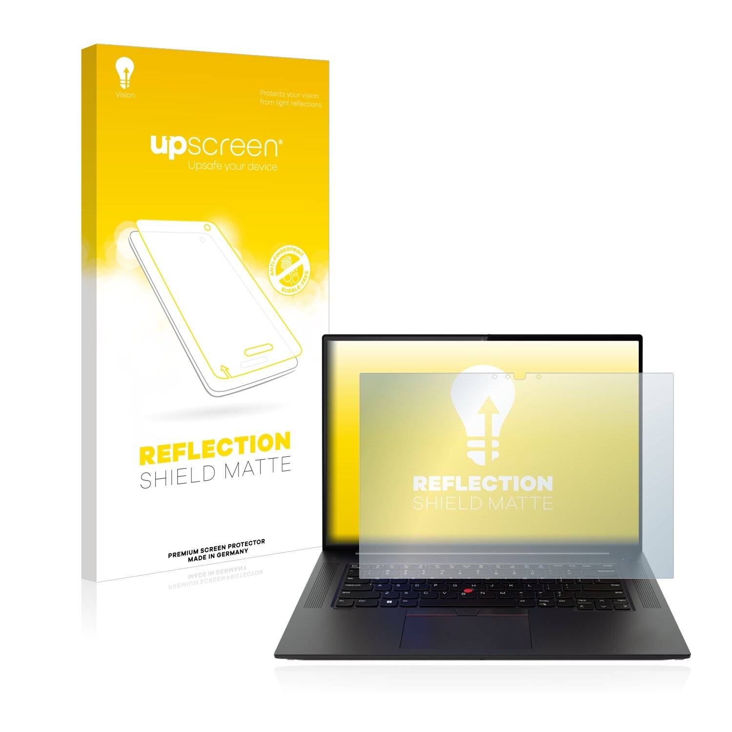 upscreen Reflection Shield Matte Premium Displayschutzfolie für Lenovo ThinkPad X1 Extreme