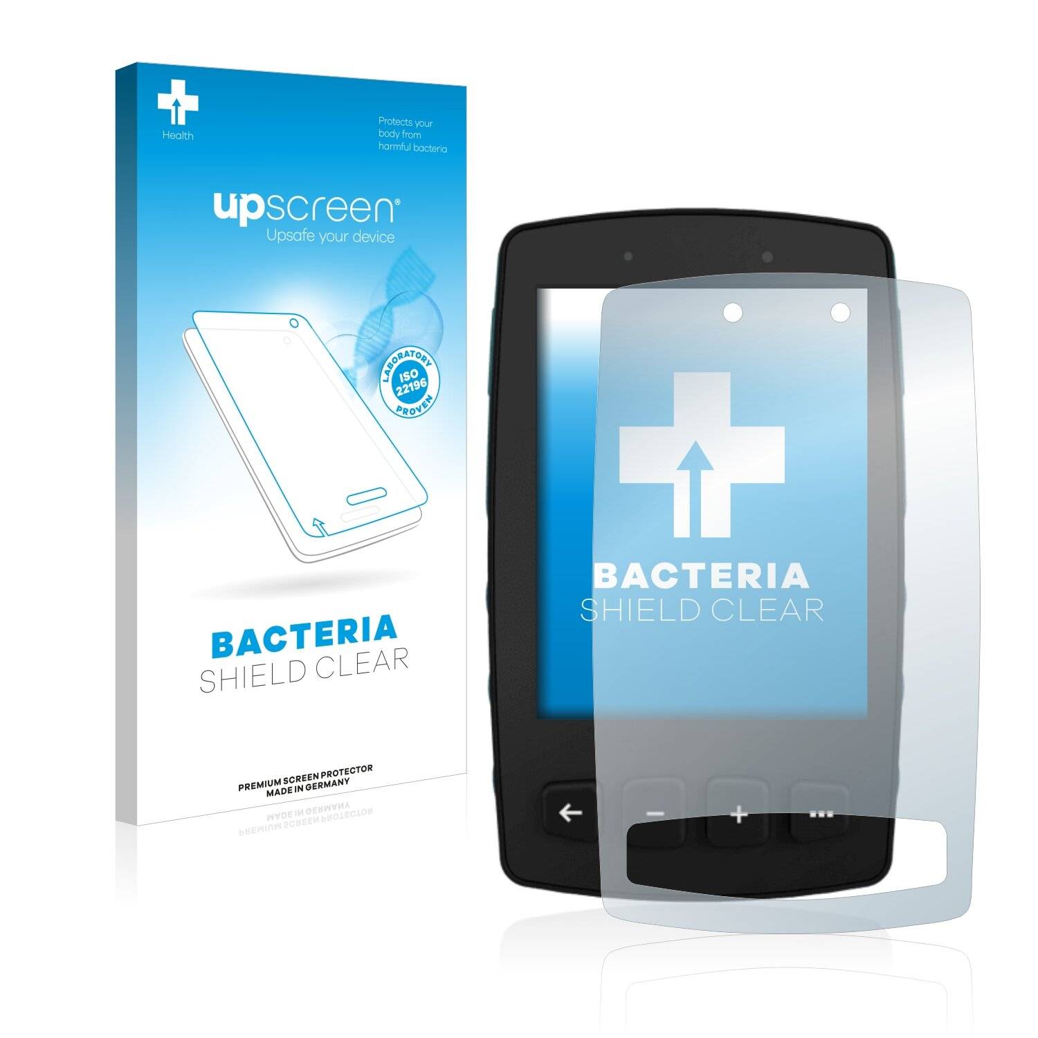 upscreen Bacteria Shield Clear Premium Antibakterielle Displayschutzfolie für TwoNav Trail 2