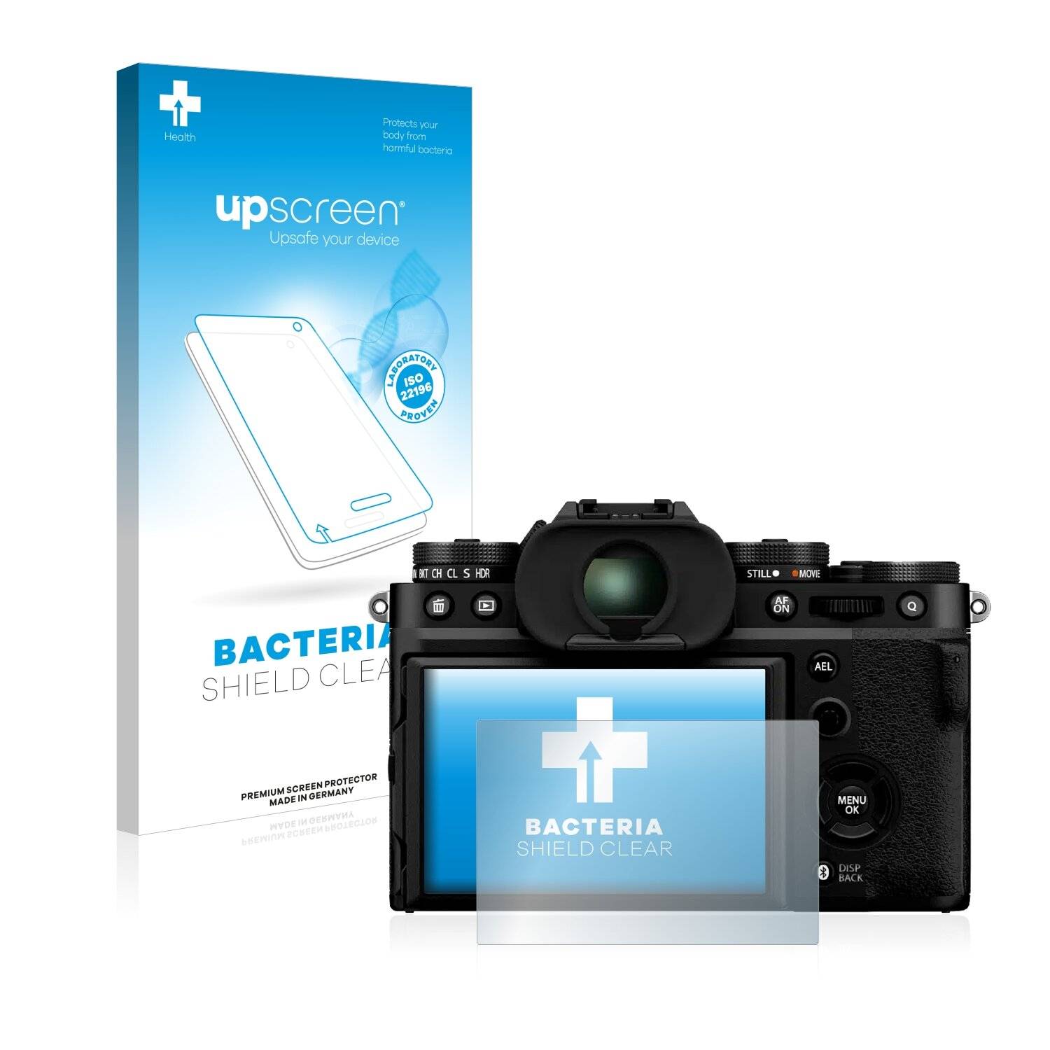 upscreen Bacteria Shield Clear Premium Antibakterielle Displayschutzfolie für Fujifilm
