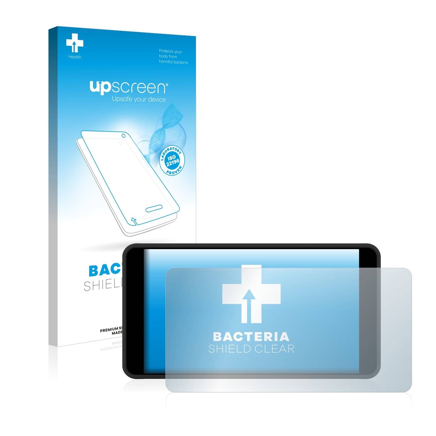 upscreen Bacteria Shield Clear Premium Antibakterielle Displayschutzfolie für Portkeys PT5