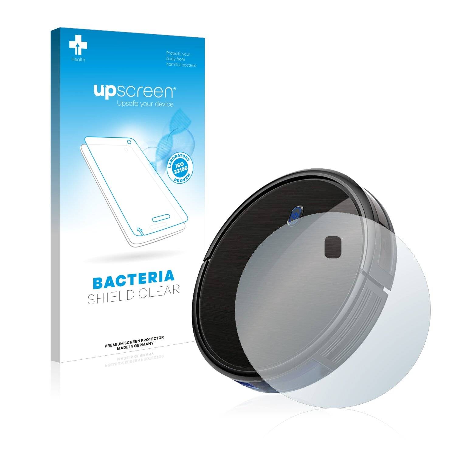 upscreen Bacteria Shield Clear Premium Antibakterielle Displayschutzfolie für eufy RoboVac