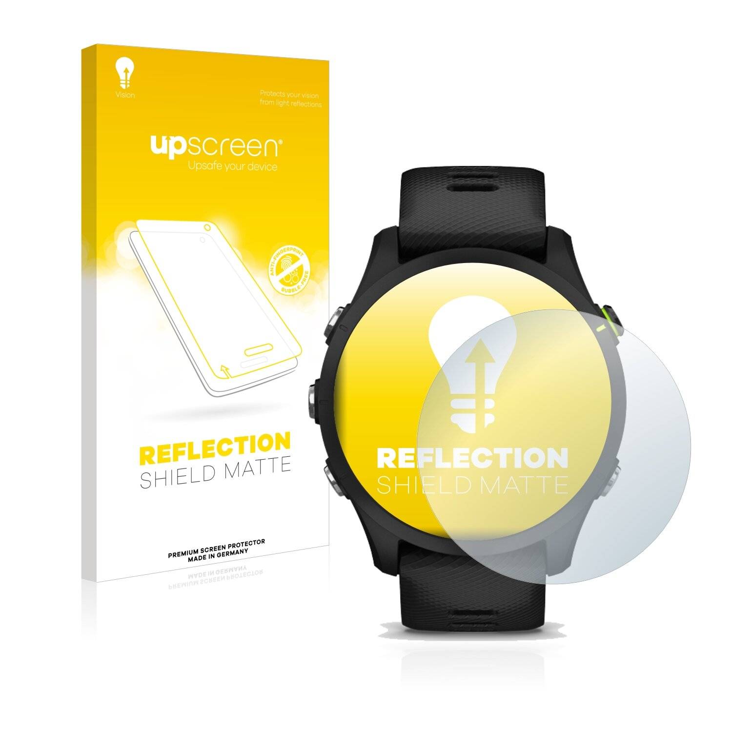 upscreen Reflection Shield Matt Schutzfolie für Garmin Forerunner 255