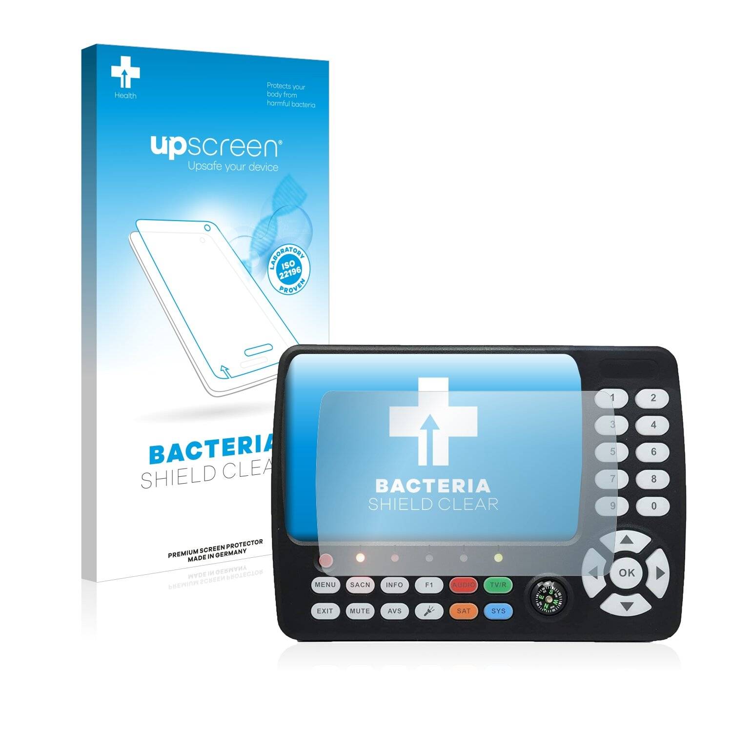 upscreen Bacteria Shield Clear Premium Antibakterielle Displayschutzfolie für Satlink