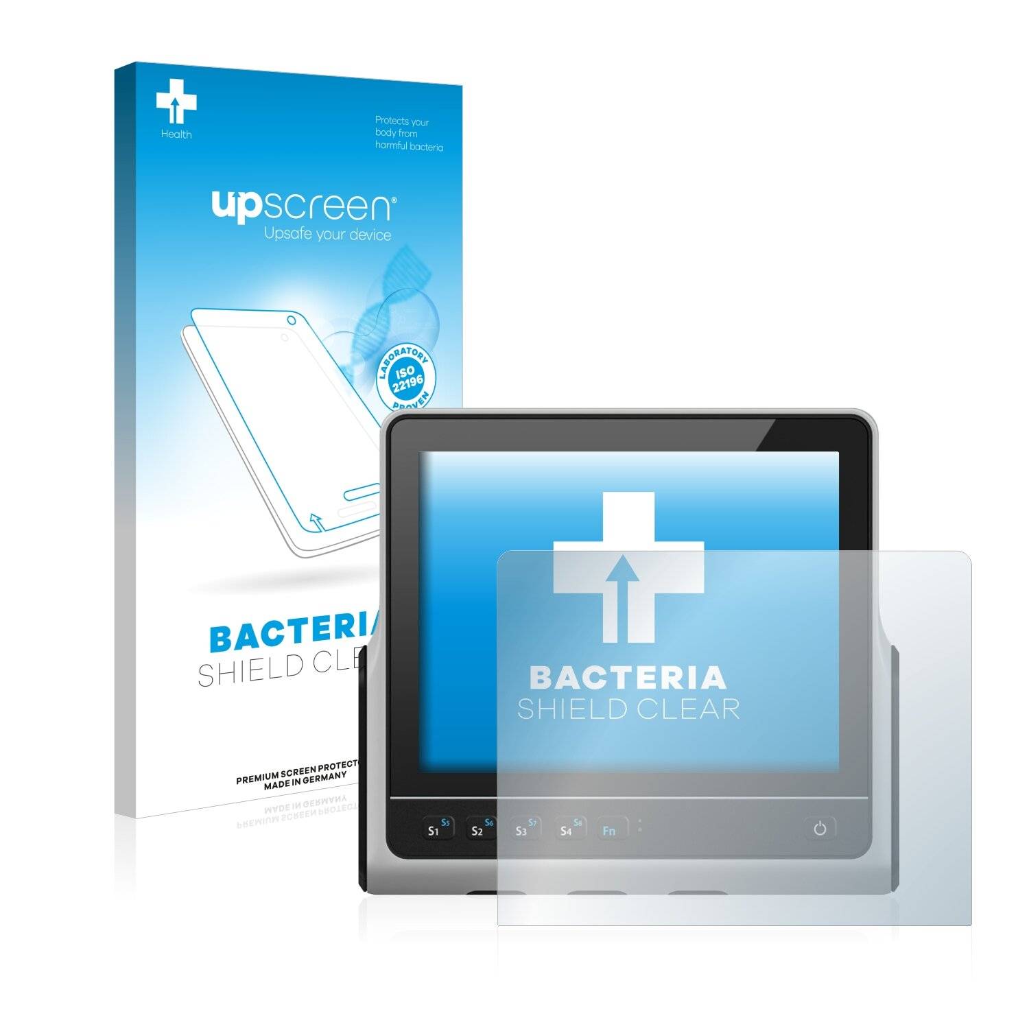 upscreen Bacteria Shield Clear Premium Antibakterielle Displayschutzfolie für ads-tec