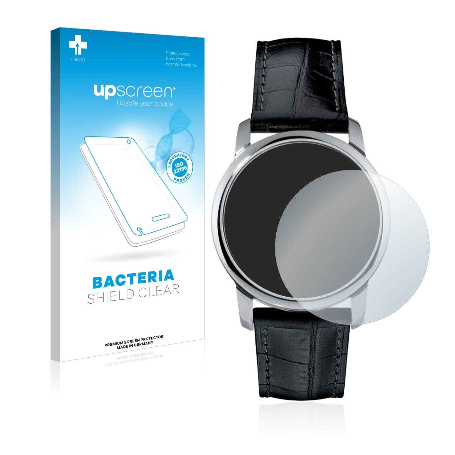 upscreen Bacteria Shield Clear Premium Antibakterielle Displayschutzfolie für Junghans