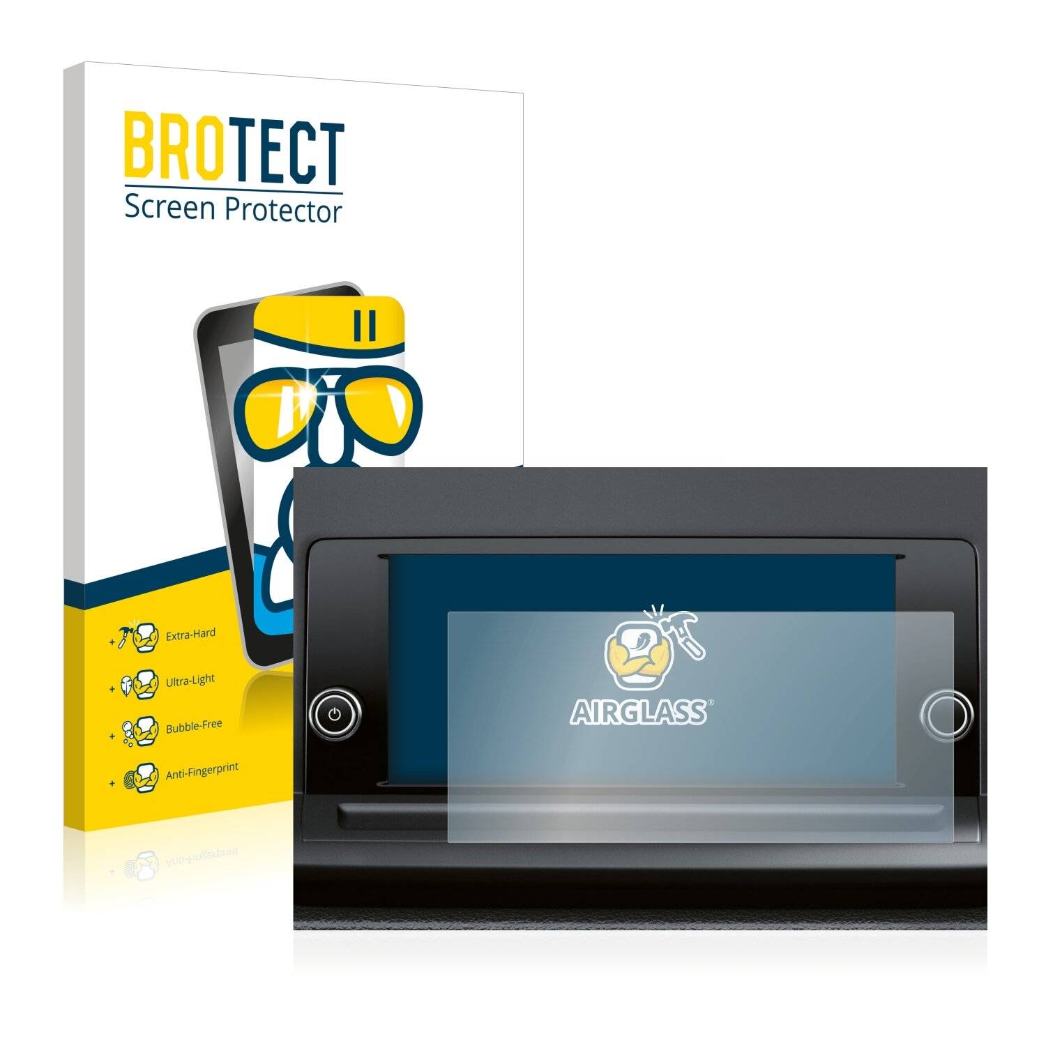 BROTECT AirGlass Schutzglas Folie für Volkswagen Golf Variant 2022 Composition