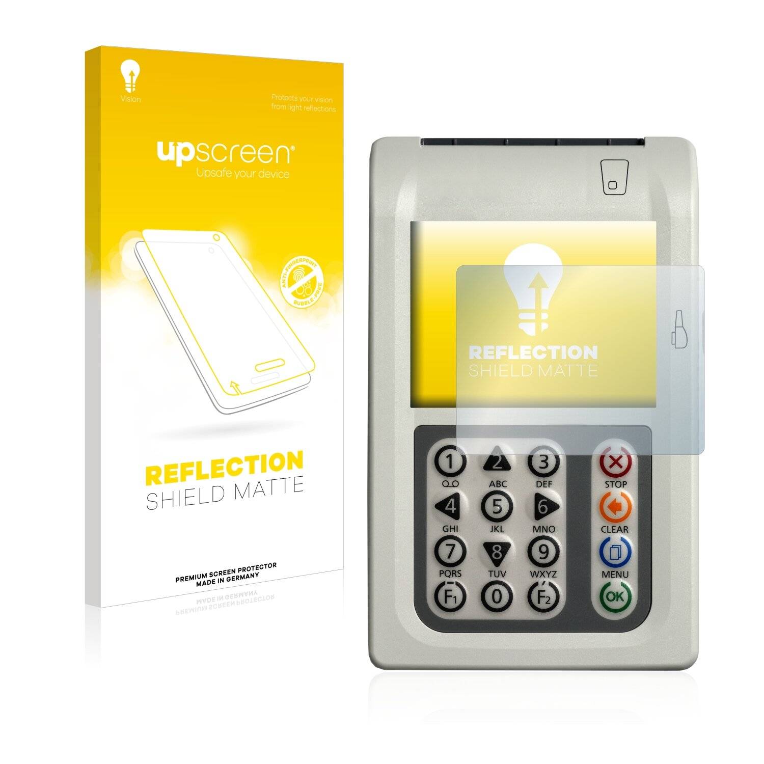 upscreen Reflection Shield Matte Premium Displayschutzfolie für Ingenico Orga 930