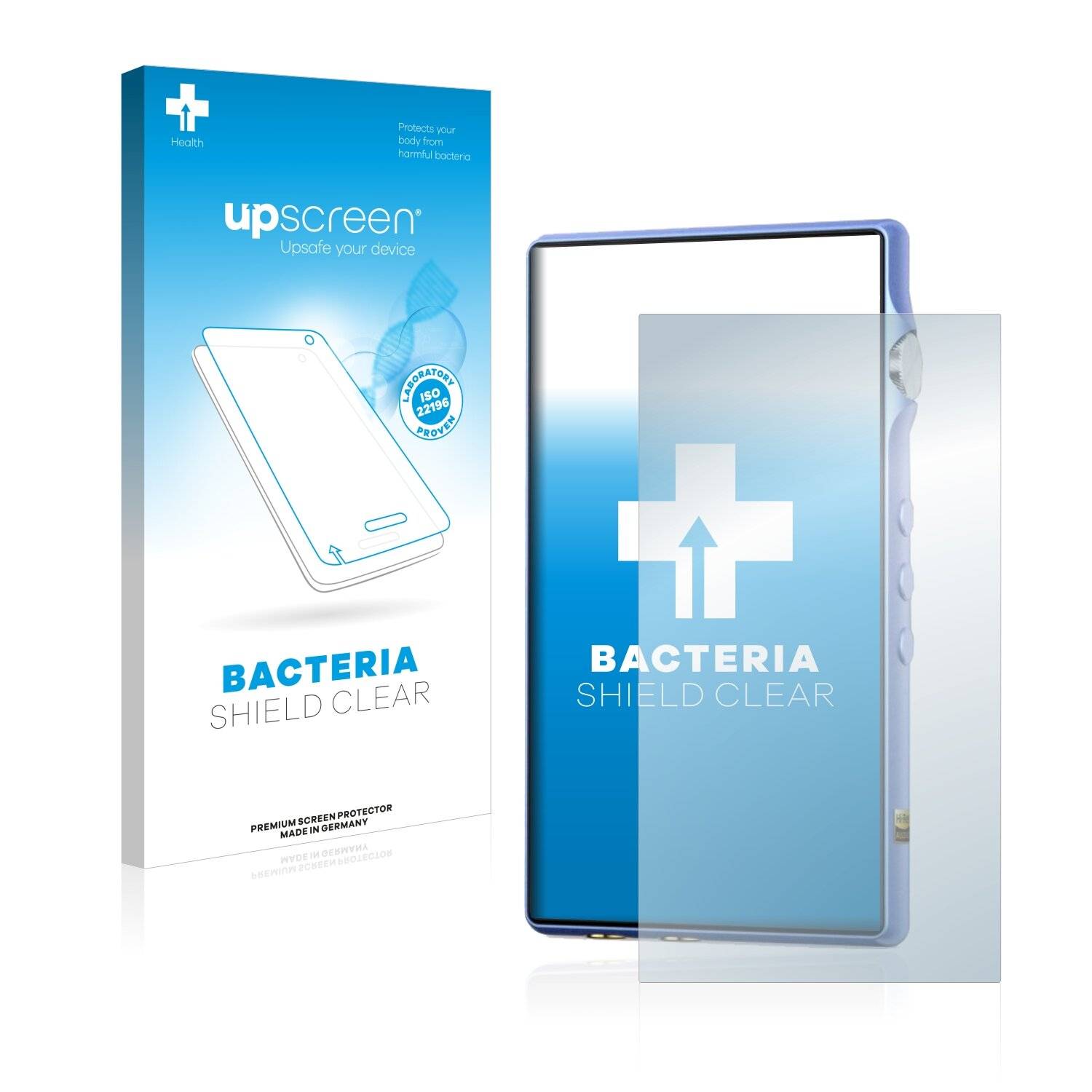 upscreen Bacteria Shield Clear Premium Antibakterielle Displayschutzfolie für iBasso