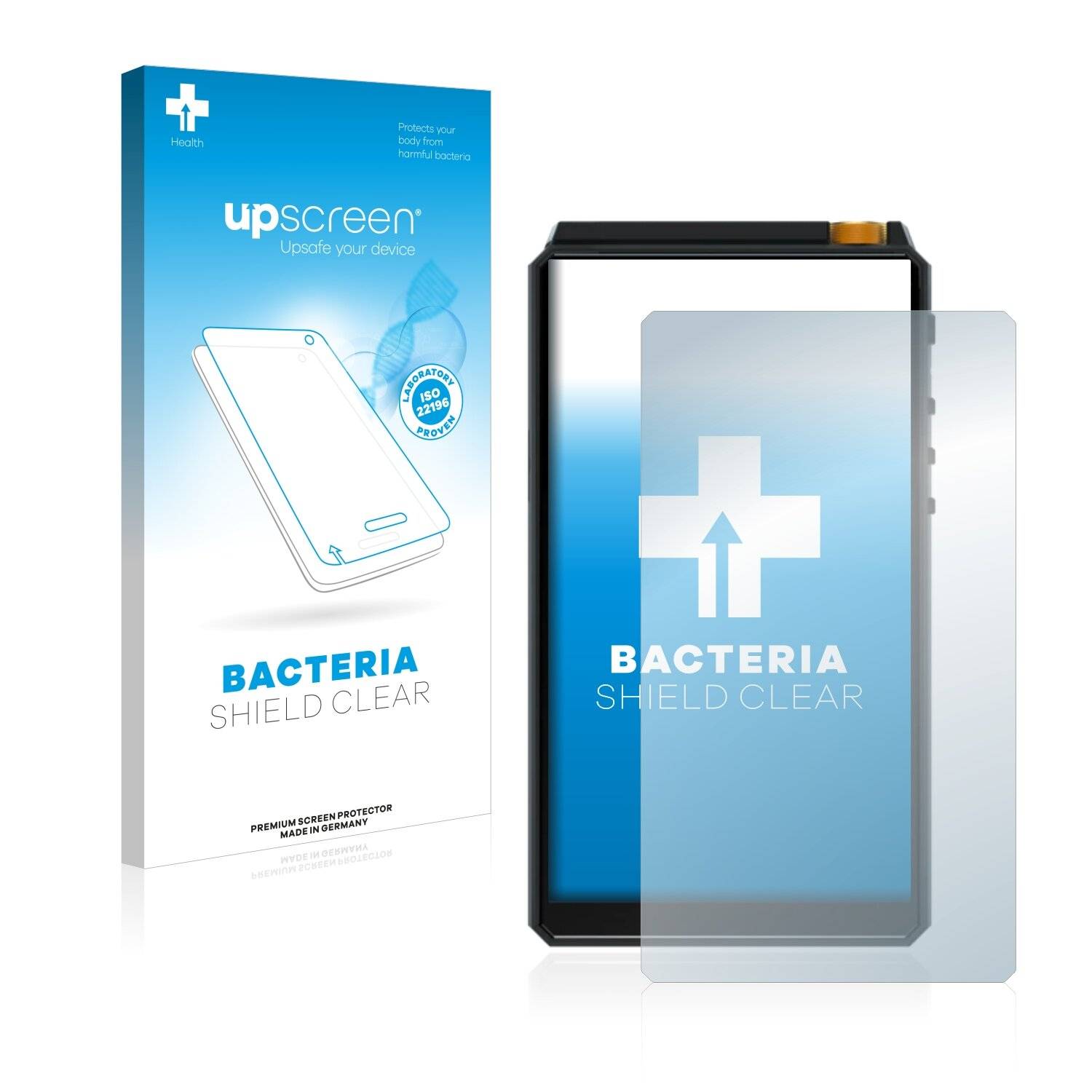 upscreen Bacteria Shield Clear Premium Antibakterielle Displayschutzfolie für Hiby New
