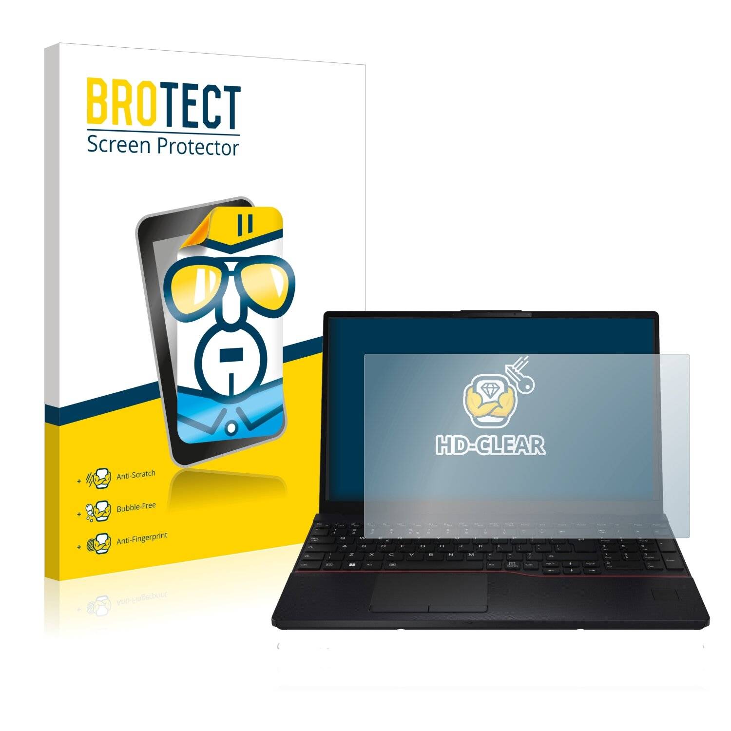 BROTECT HD-Clear Displayschutzfolie für Fujitsu Lifebook
