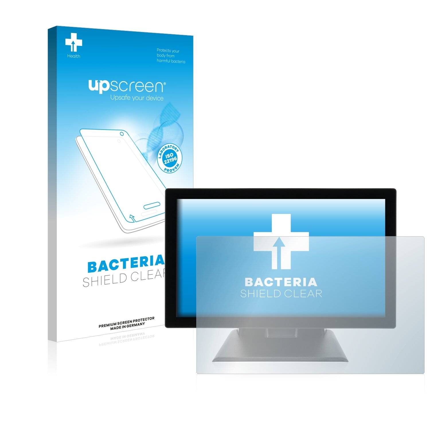upscreen Bacteria Shield Clear Premium Antibakterielle Displayschutzfolie für Iiyama ProLite