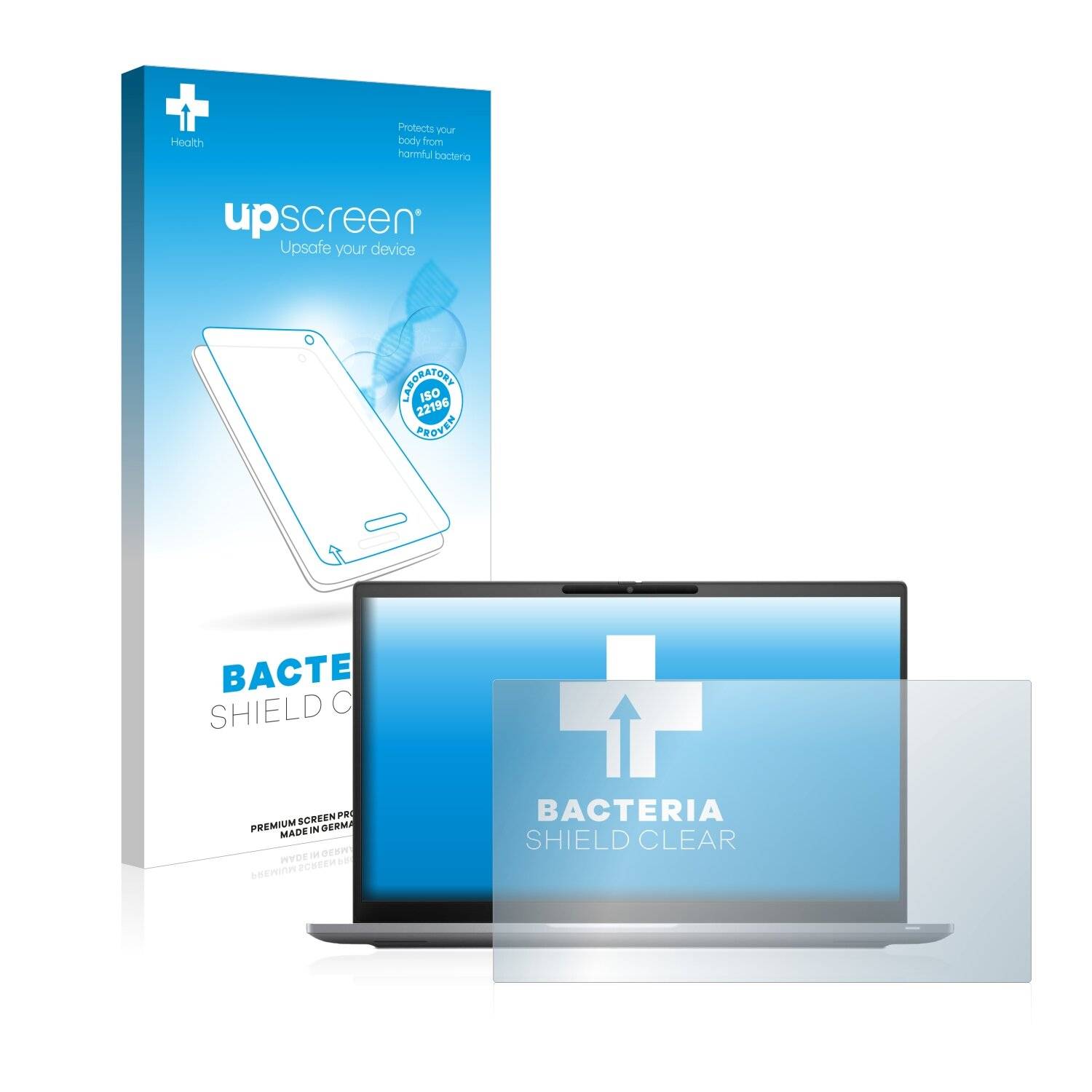 upscreen Bacteria Shield Clear Premium Antibakterielle Displayschutzfolie für Dell Latitude