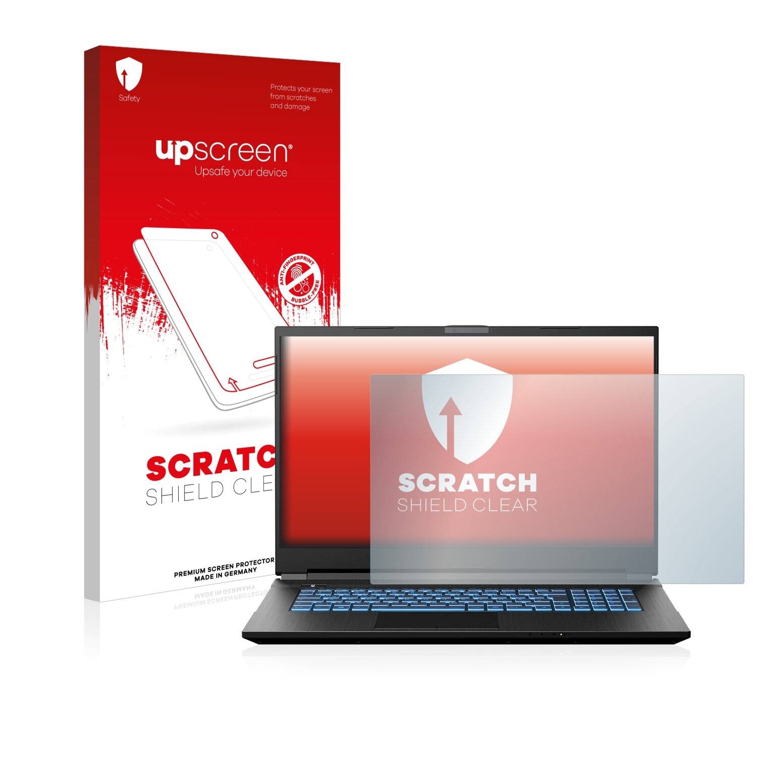 upscreen Scratch Shield Clear Premium Displayschutzfolie für Medion Erazer Defender