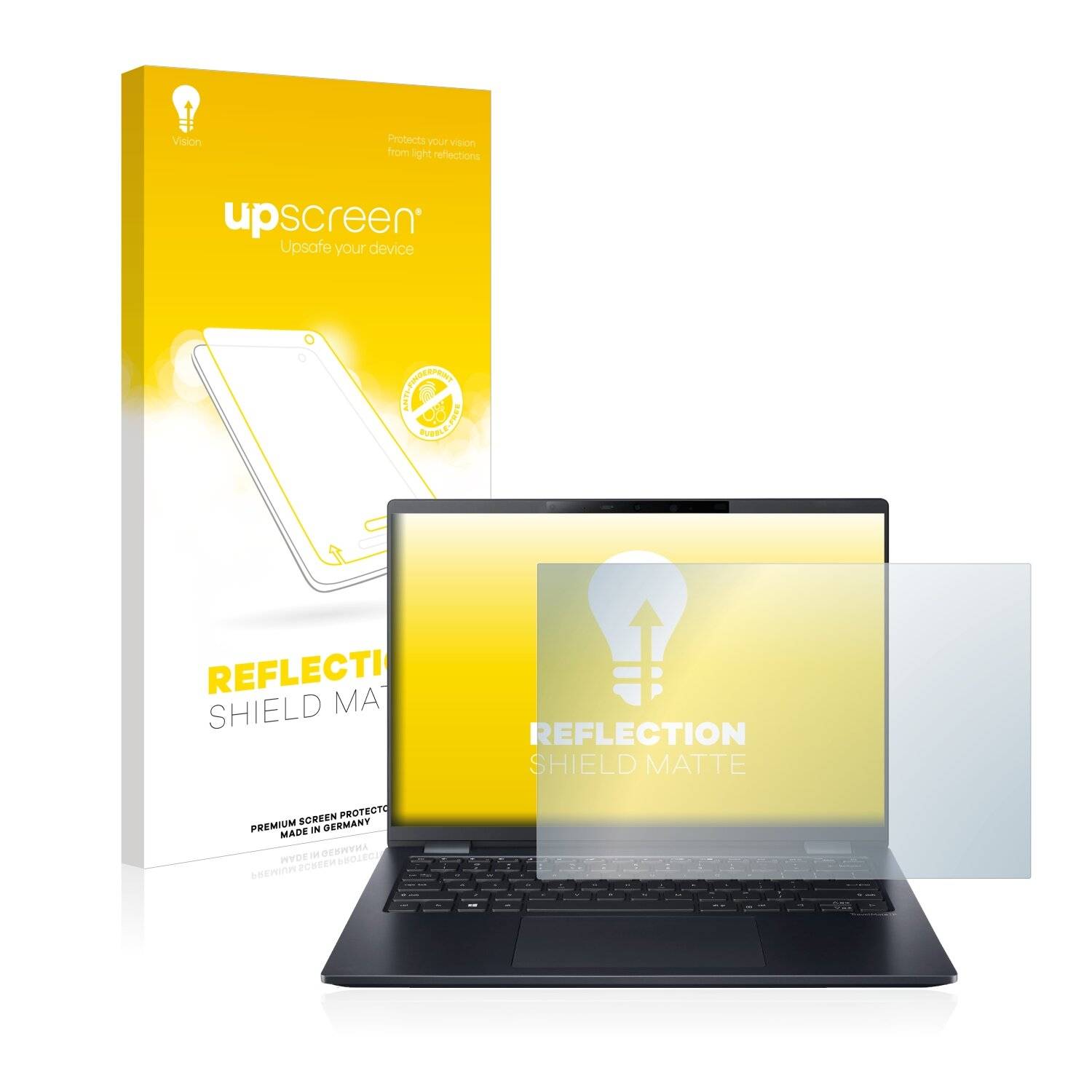 upscreen Reflection Shield Matte Premium Displayschutzfolie für Acer TravelMate P6