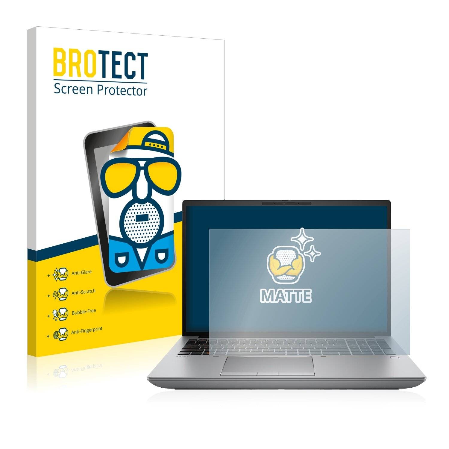 BROTECT Matte Displayschutzfolie für HP ZBook Fury 16 G9 - Entspiegelt,
