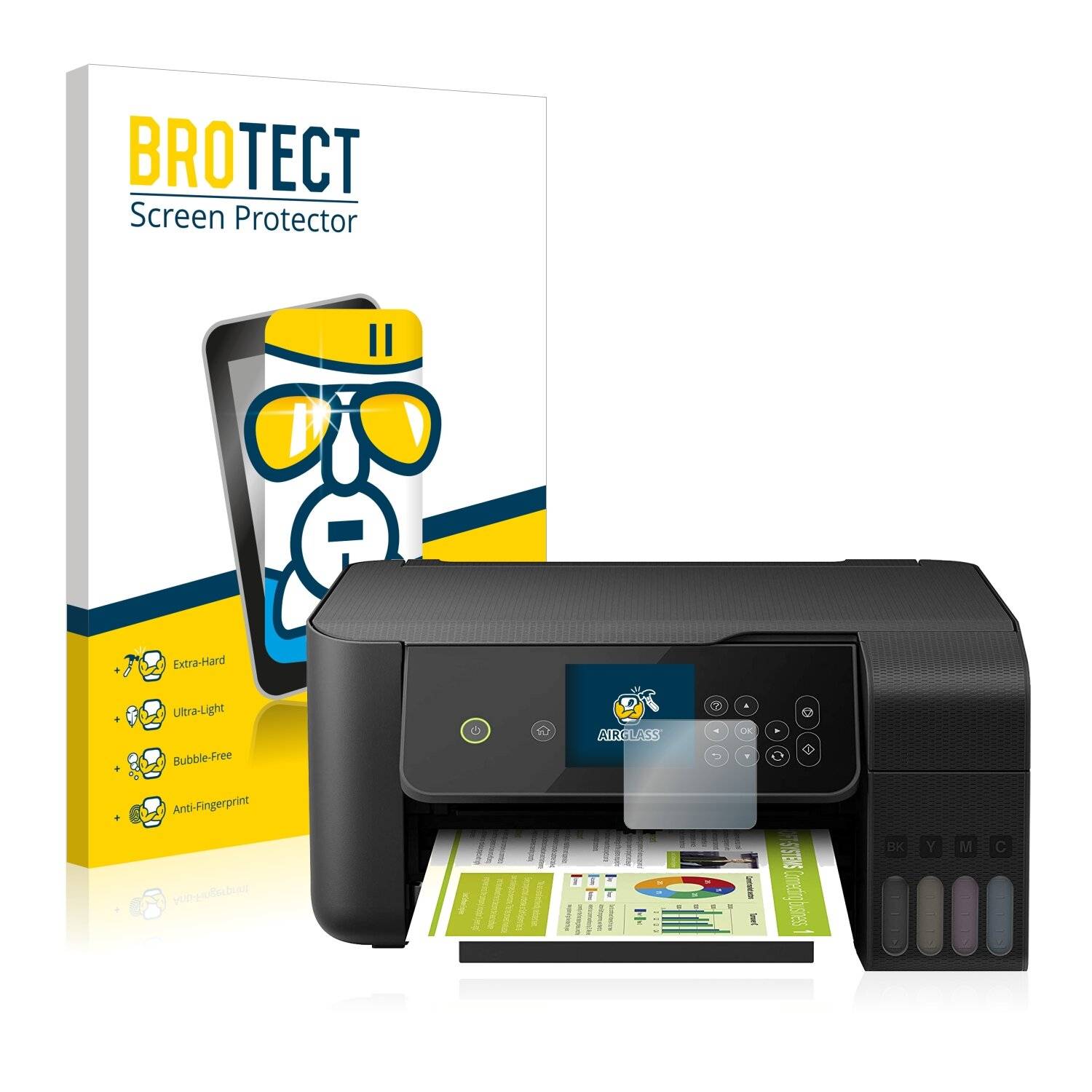 BROTECT AirGlass Schutzglas Folie für Epson EcoTank