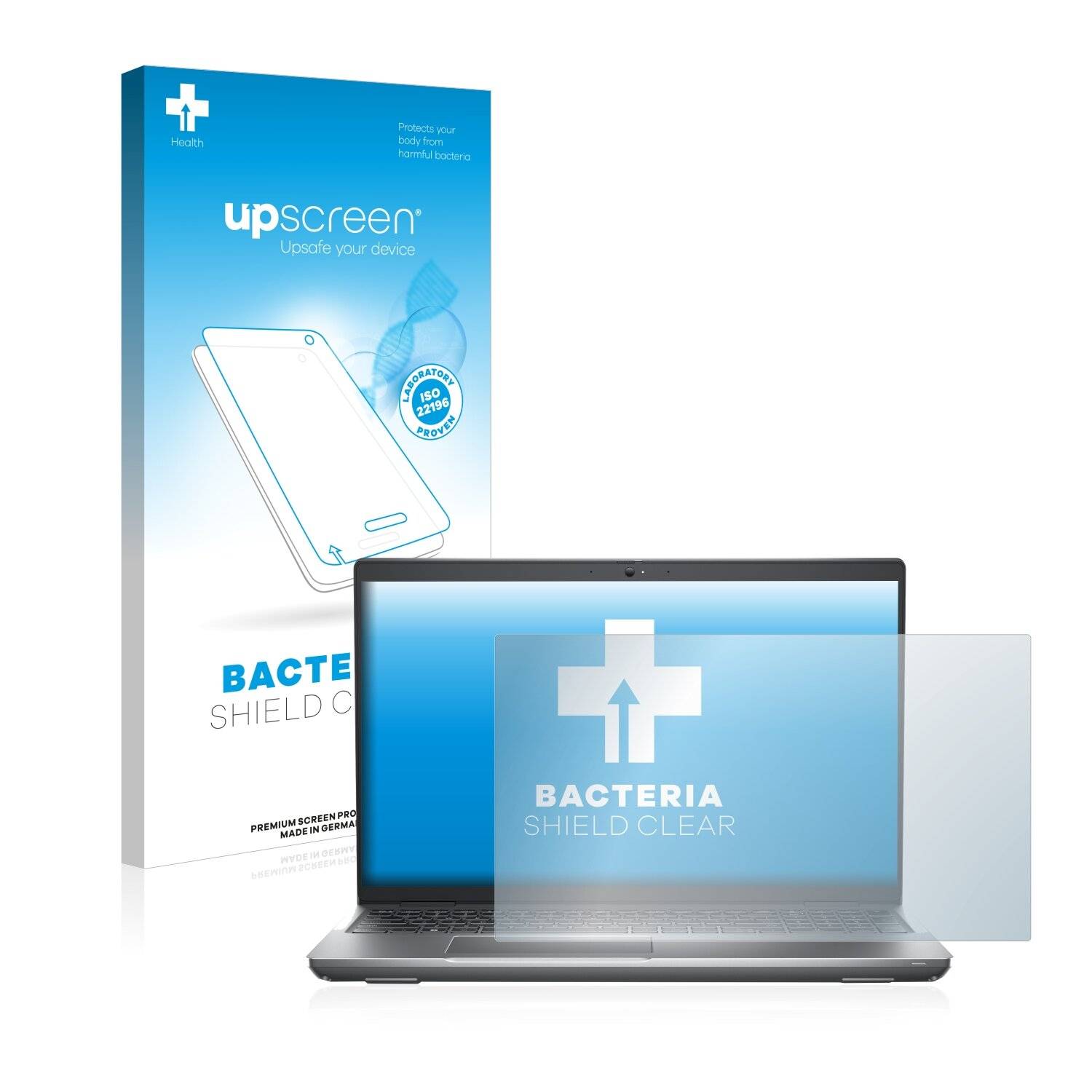 upscreen Bacteria Shield Clear Premium Antibakterielle Displayschutzfolie für Dell Precision